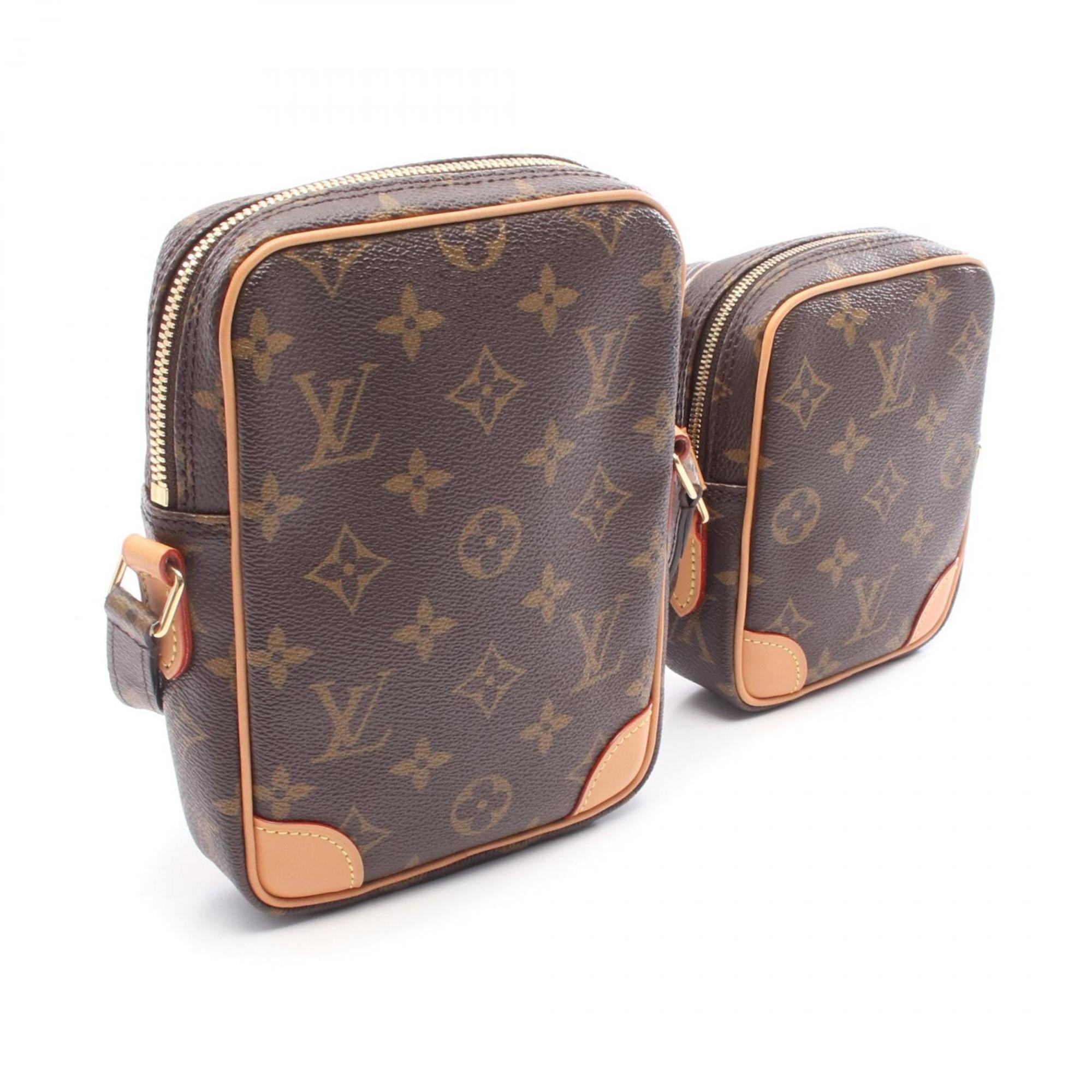 Louis Vuitton Brown Multi-Color Coated Canvas Leather Shoulder Bag (Pre-Owned)