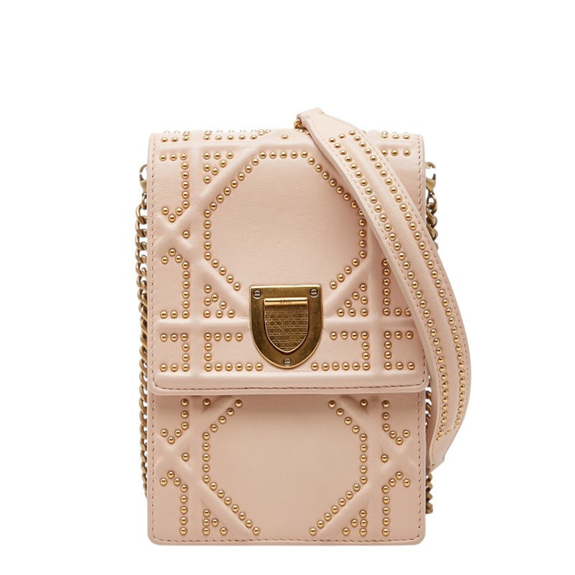 Christian Dior Pink Leather Shoulder Bag (Pre-Owned)