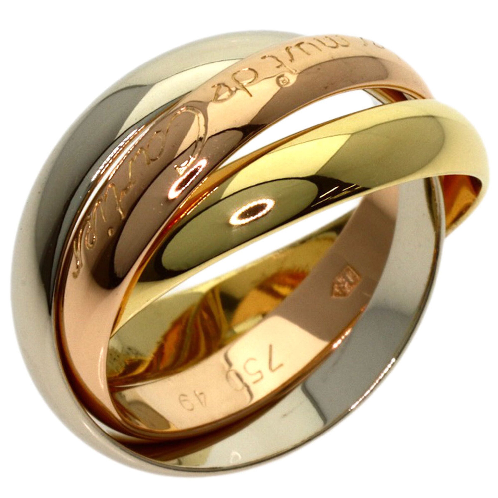 Cartier Yellow Gold (18K) Pink Gold (18K) White Gold (18K) Band Ring (Pre-Owned)