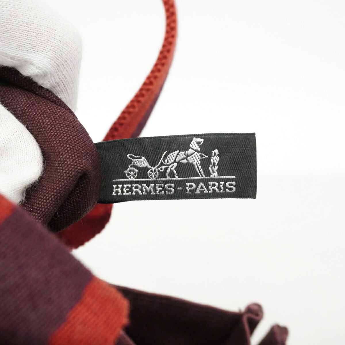 Hermes Brown Canvas Tote Bag (Pre-Owned)