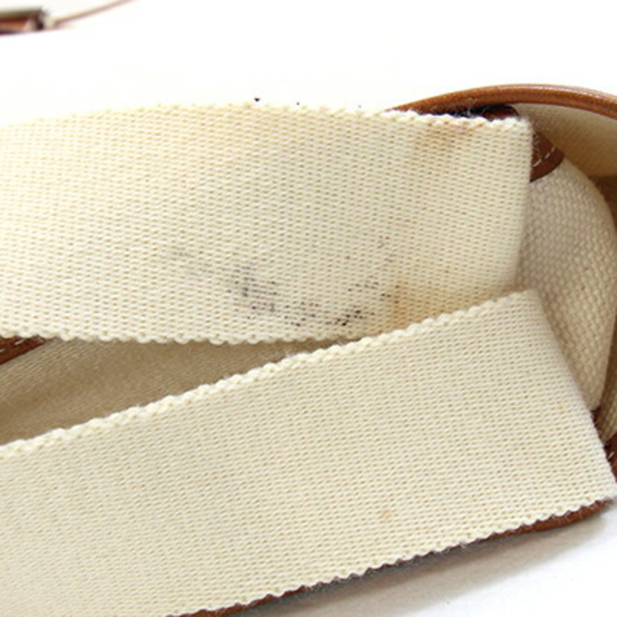 Hermes Buenaventura Brown Natural Leather Handbag Shoulder Bag (Pre-Owned)