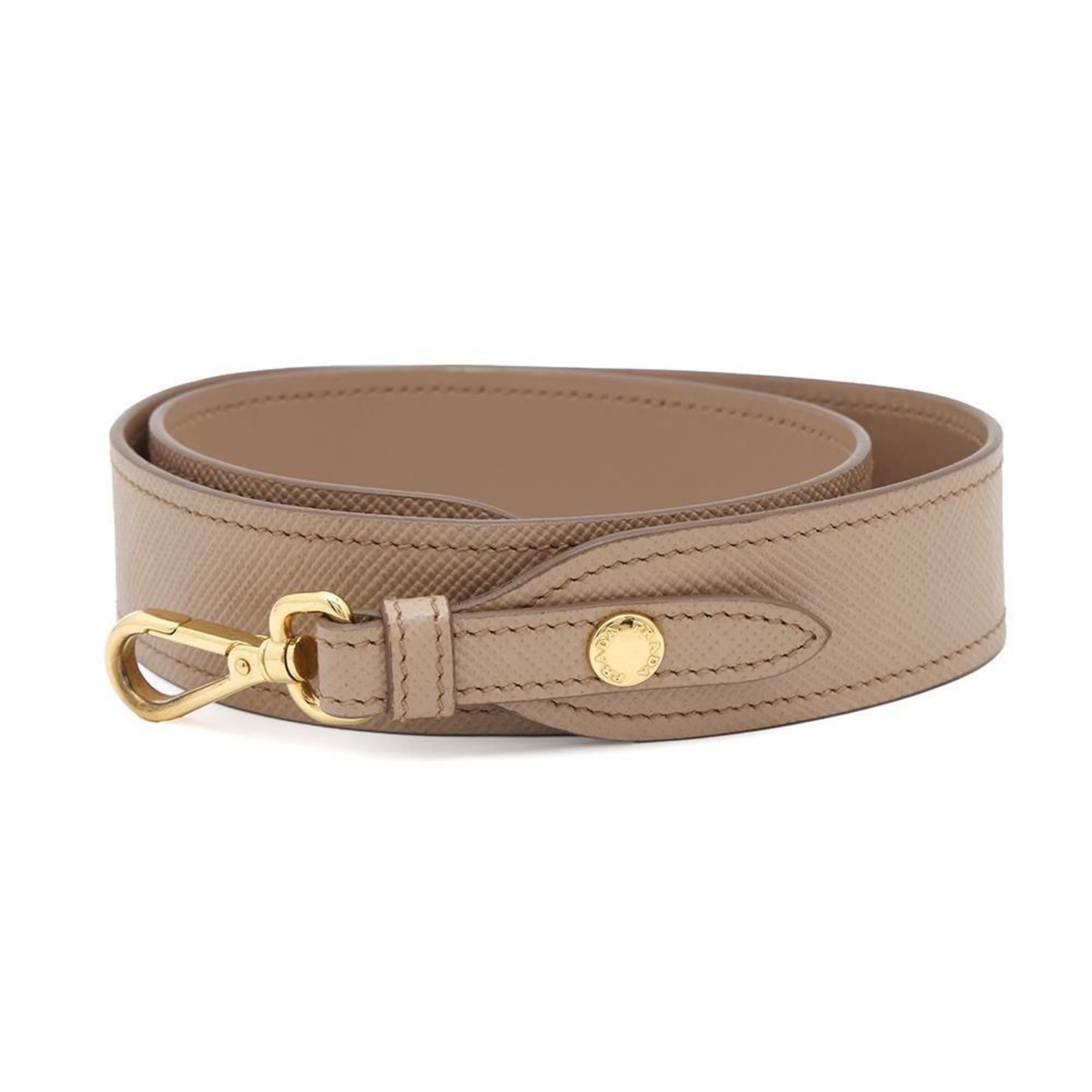 Prada Pink Beige Leather Handbag Tote Bag (Pre-Owned)