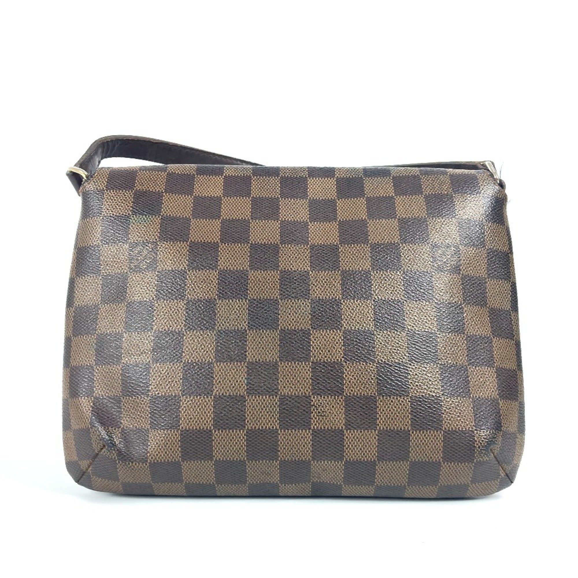 Louis Vuitton Brown Ebene Damier Canvas Pochette Shoulder Bag (Pre-Owned)