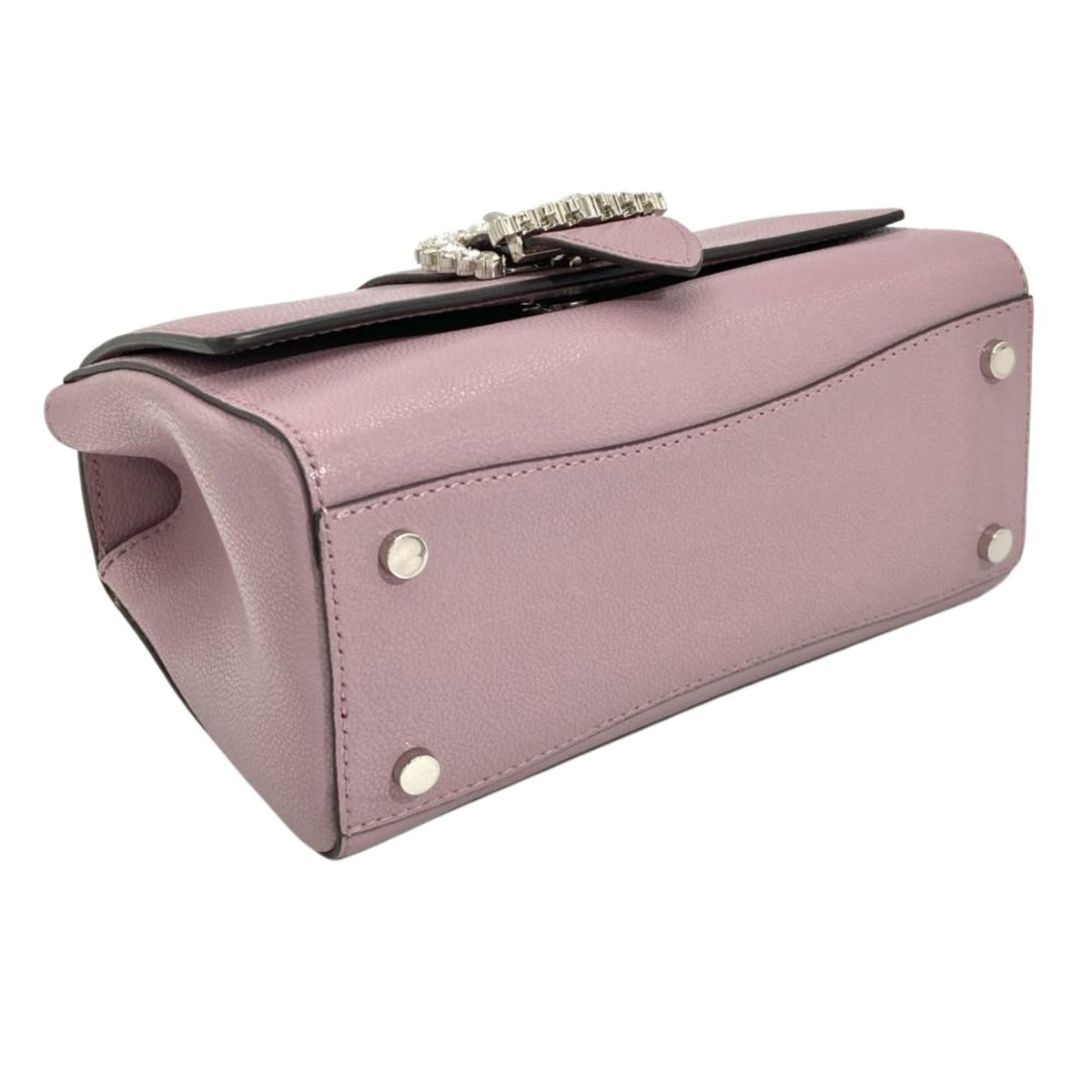 Jimmy Choo Purple Leather Handbag Shoulder Bag (Pre-Owned)