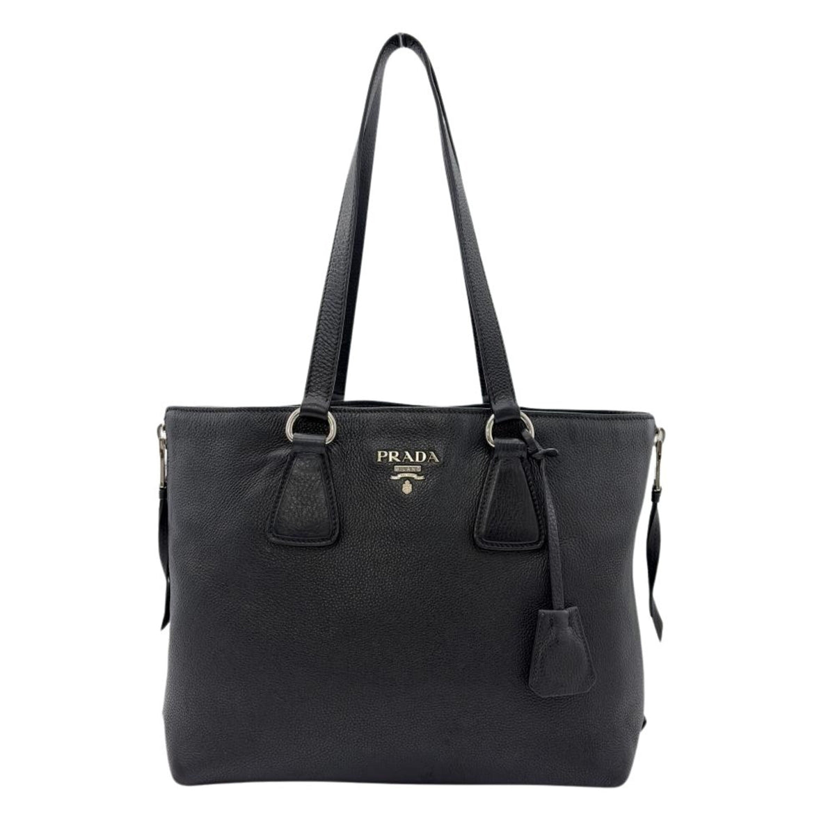 Prada Black Leather Tote Bag (Pre-Owned)
