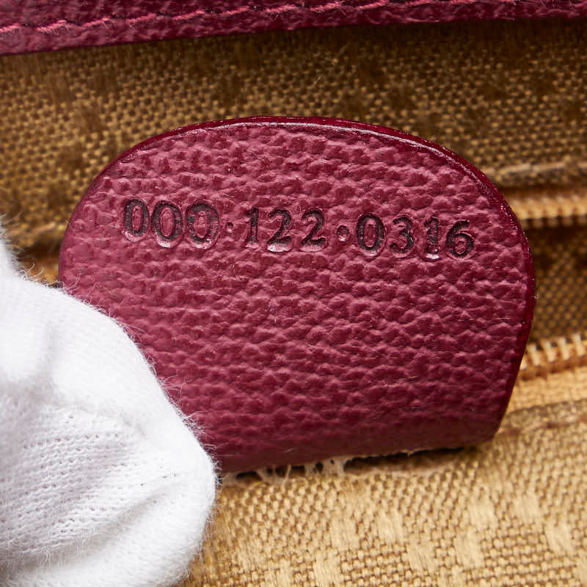 Gucci Brown Purple Suede Handbag (Pre-Owned)