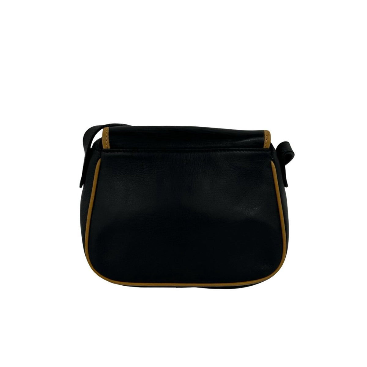 Celine Black Brown Leather Pochette Shoulder Bag (Pre-Owned)