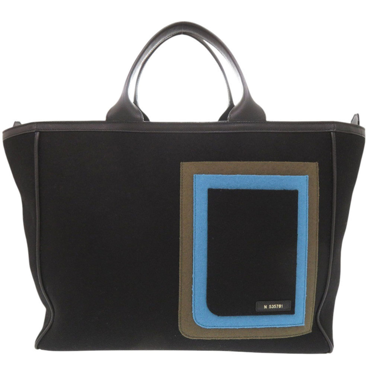 Valextra Black Leather Tote Bag (Pre-Owned)