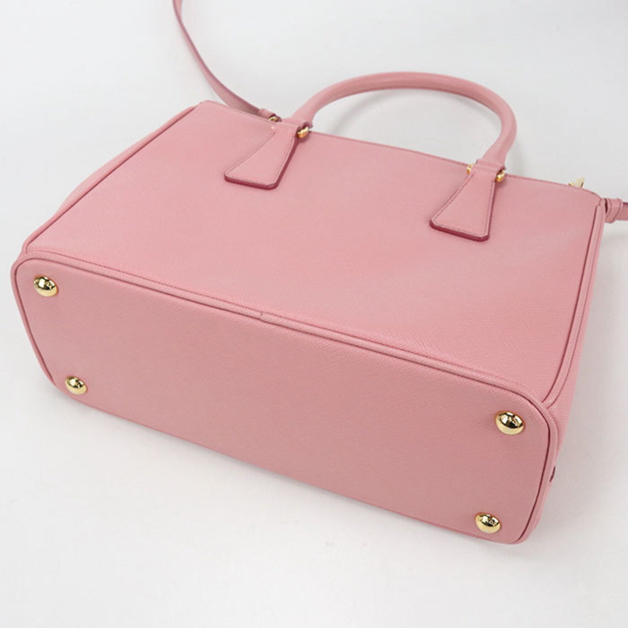 Prada Pink Leather Tote Bag (Pre-Owned)