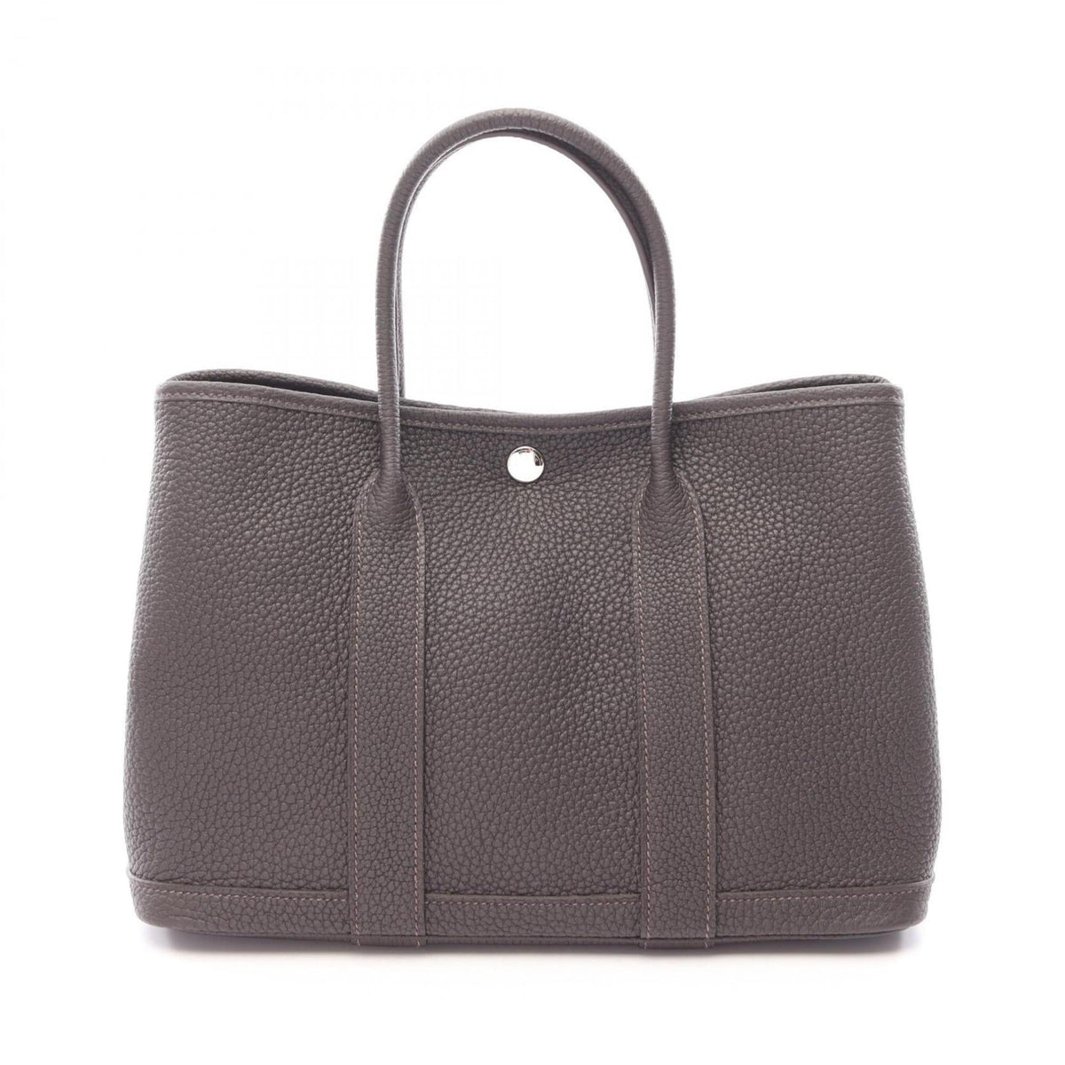 Hermes Brown Negonda Leather Handbag Tote Bag (Pre-Owned)