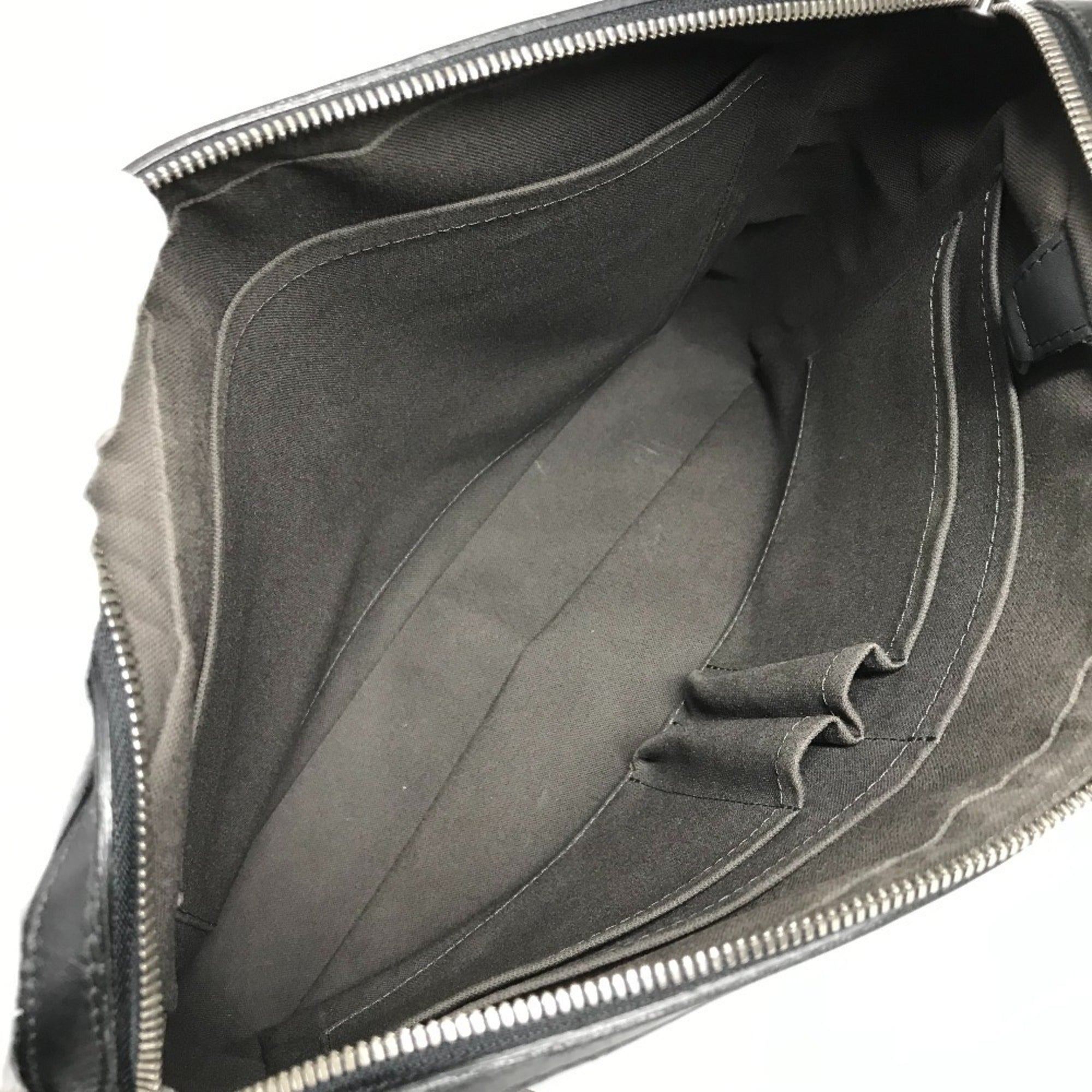 Louis Vuitton Black Onyx Damier Infini Leather Messenger Bag Shoulder Bag (Pre-Owned)