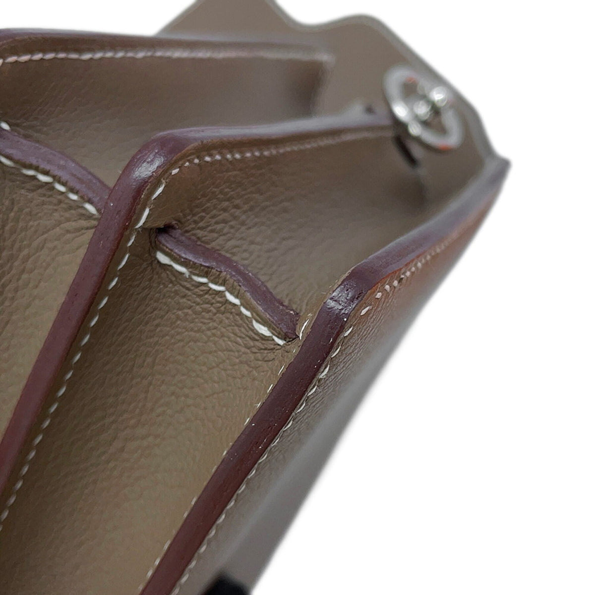 Hermes Etoupe Gray Handbag (Pre-Owned)