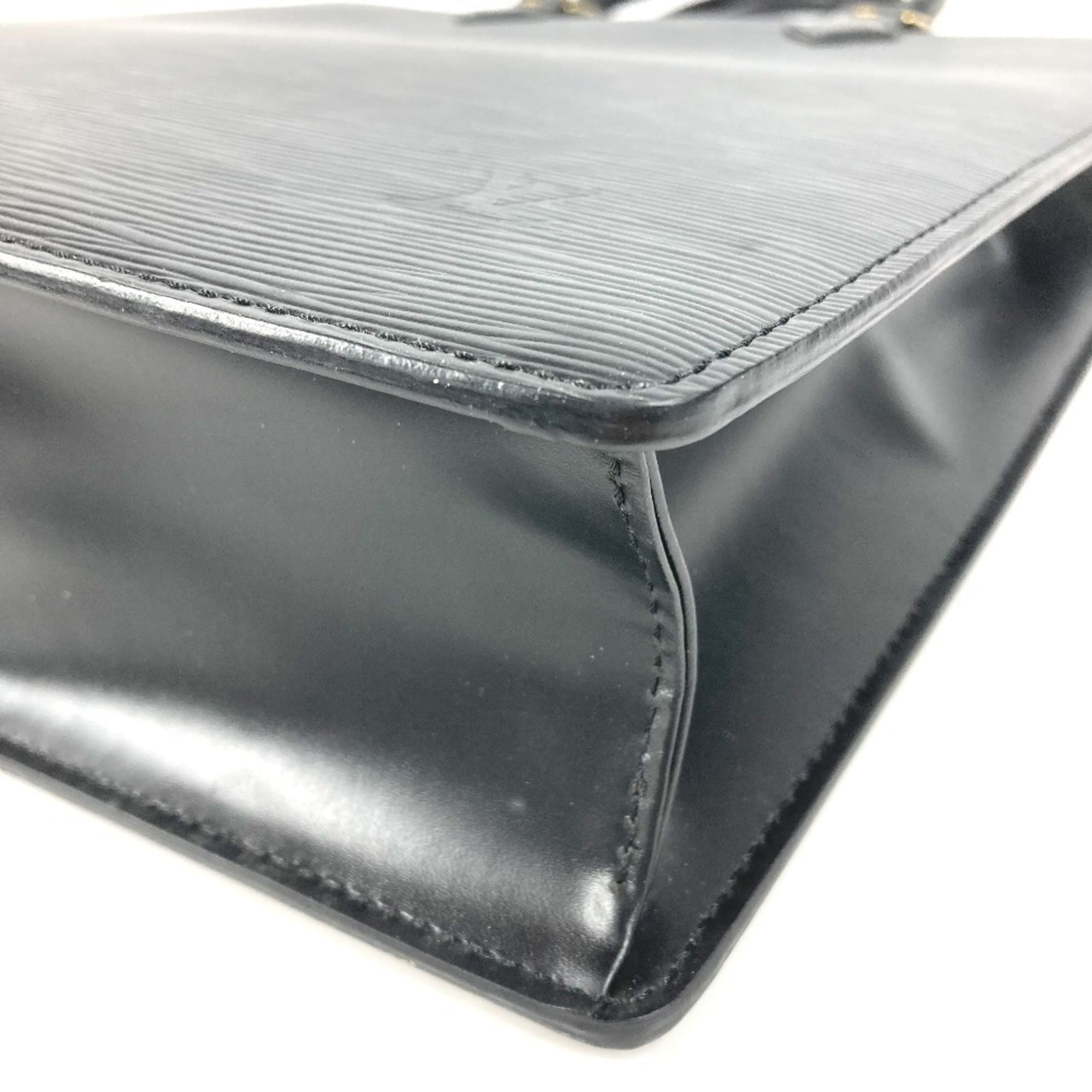 Louis Vuitton Black Epi Leather Handbag Tote Bag (Pre-Owned)
