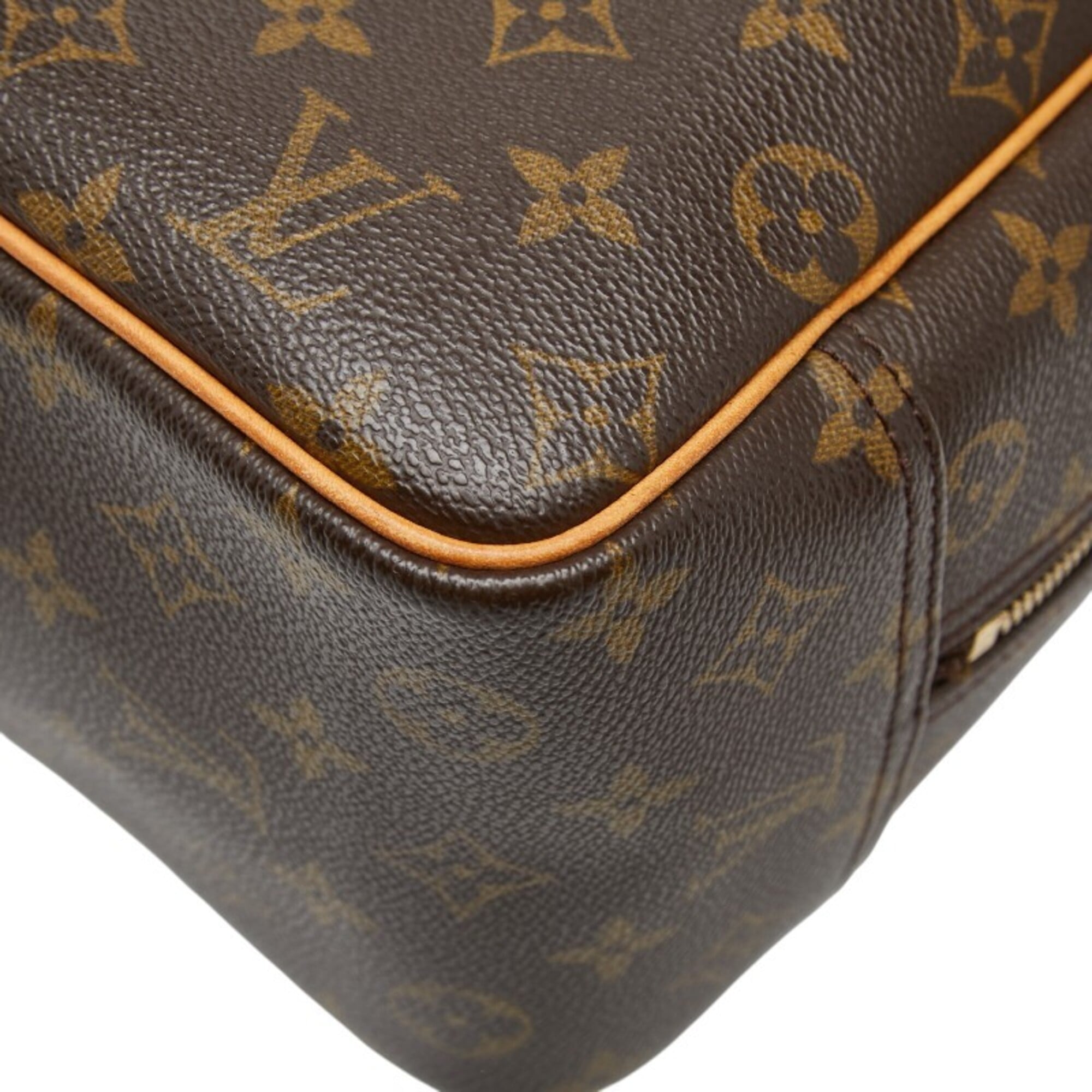 Louis Vuitton Brown Pvc Leather Handbag (Pre-Owned)