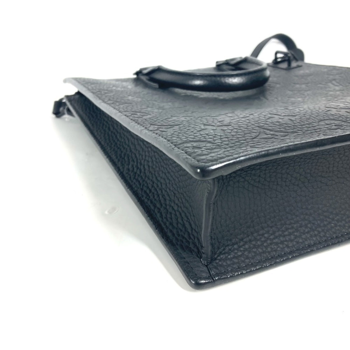 Louis Vuitton Black Leather Shoulder Bag Tote Bag (Pre-Owned)