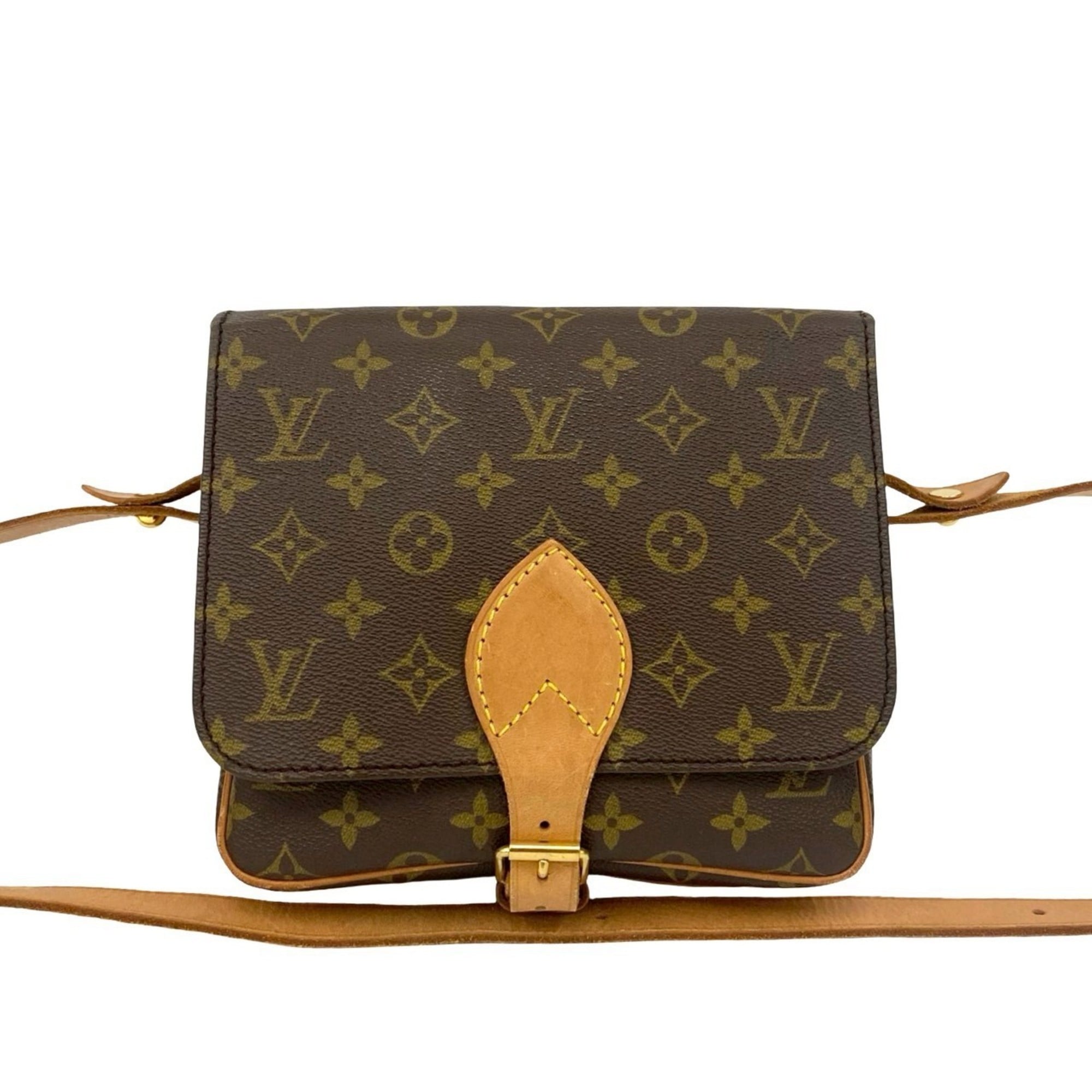 Louis Vuitton Brown Leather Pvc Pochette Shoulder Bag (Pre-Owned)