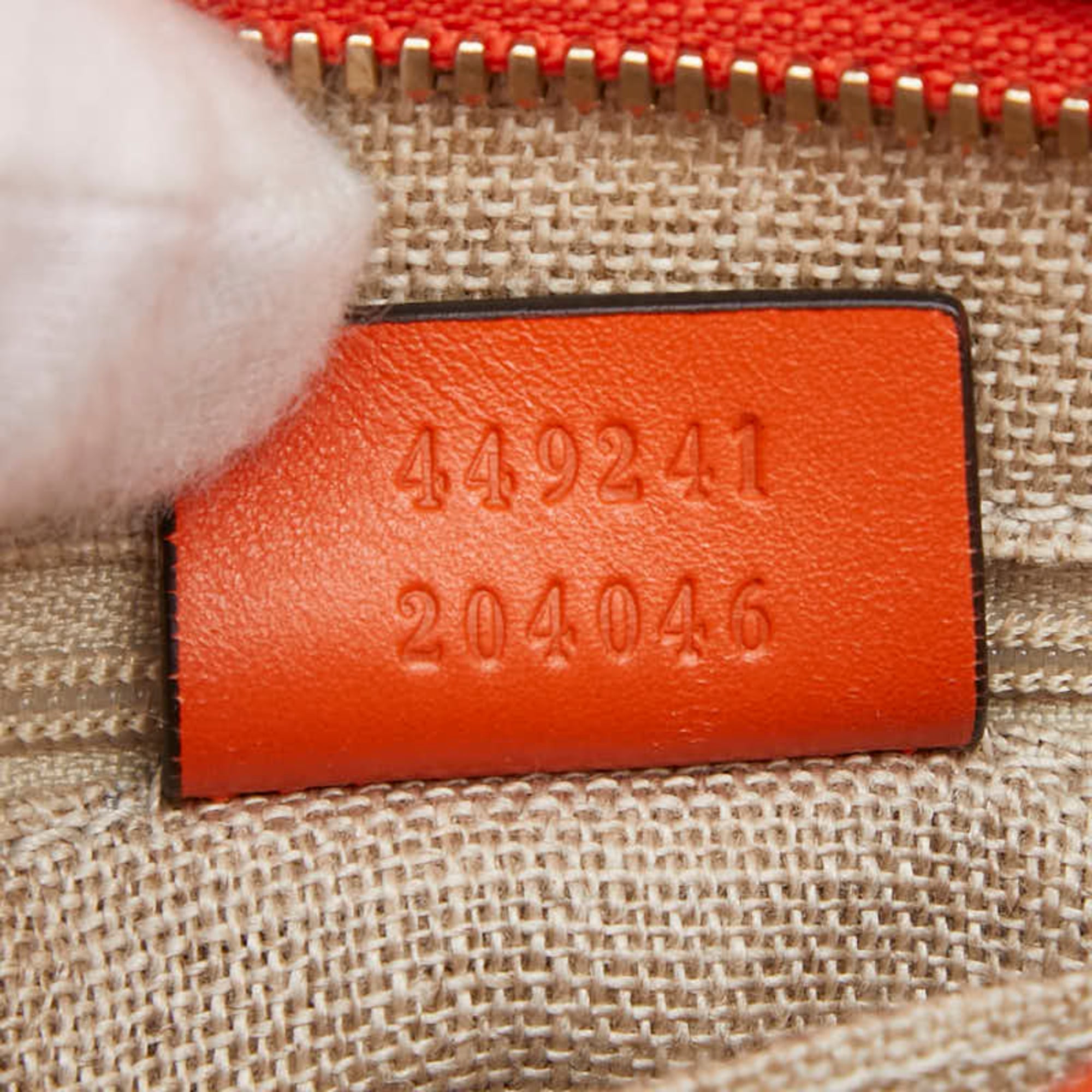 Gucci Microguccissima Orange Leather Handbag Shoulder Bag (Pre-Owned)