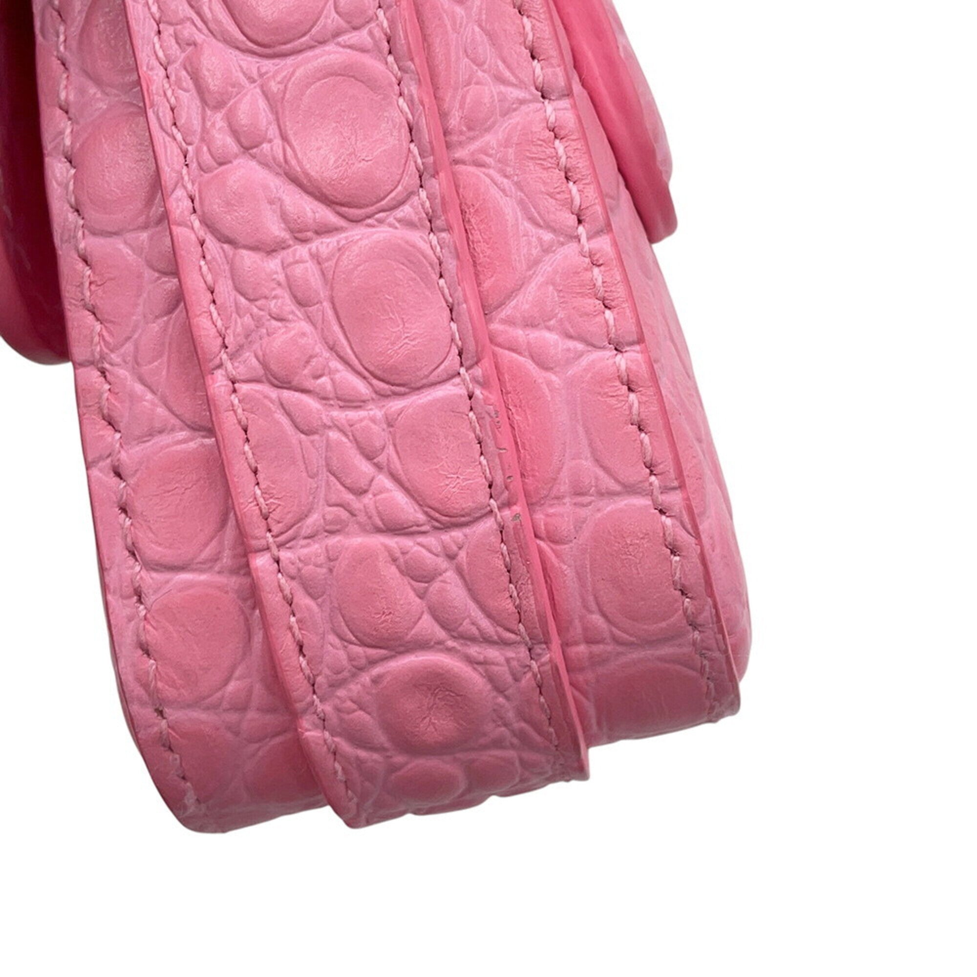 Balenciaga Pink Leather Handbag Shoulder Bag (Pre-Owned)