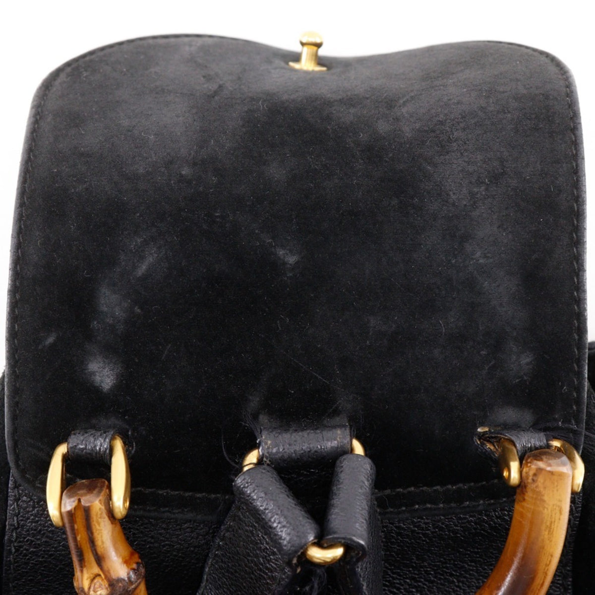 Gucci Black Suede Backpack (Pre-Owned)
