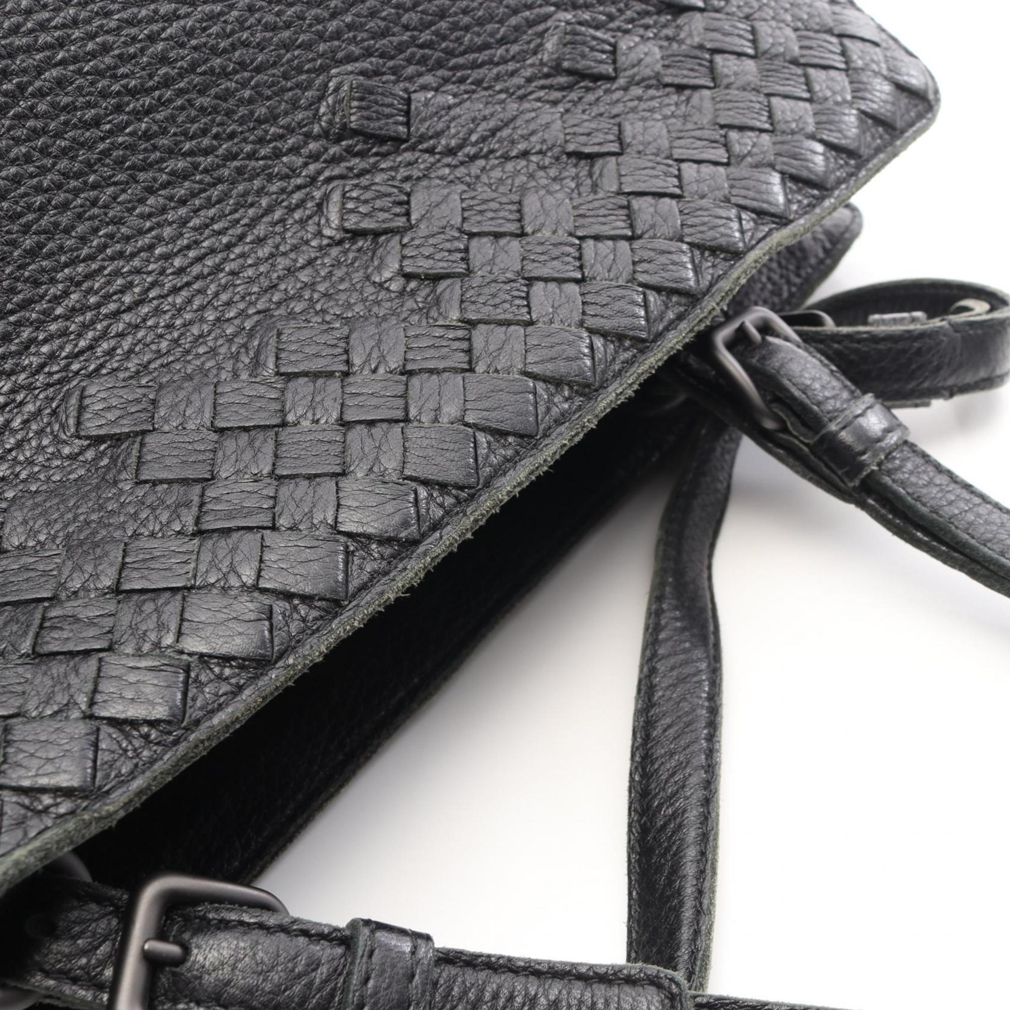 Bottega Veneta Black Leather Handbag Tote Bag (Pre-Owned)