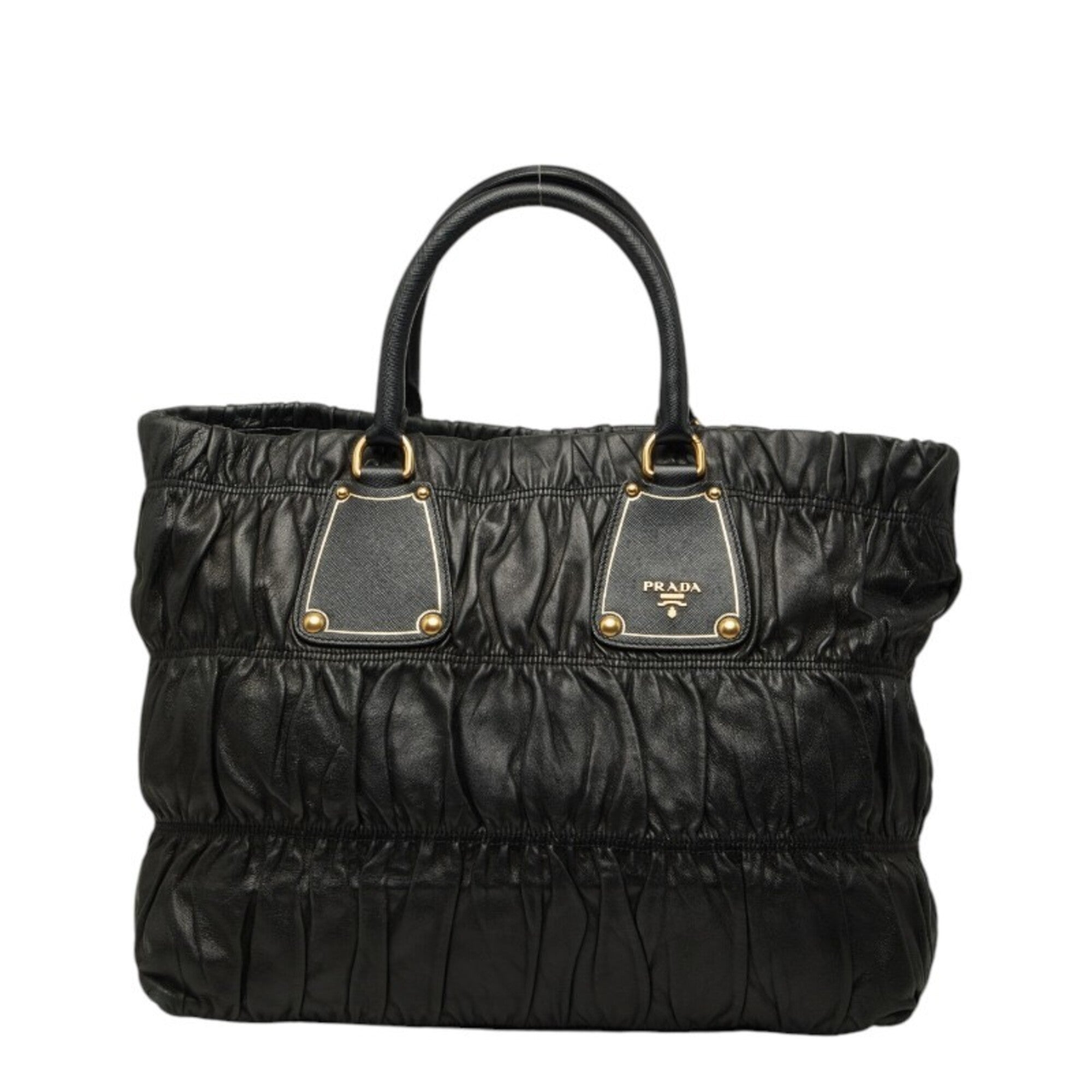 Prada Black Leather Tote Bag (Pre-Owned)