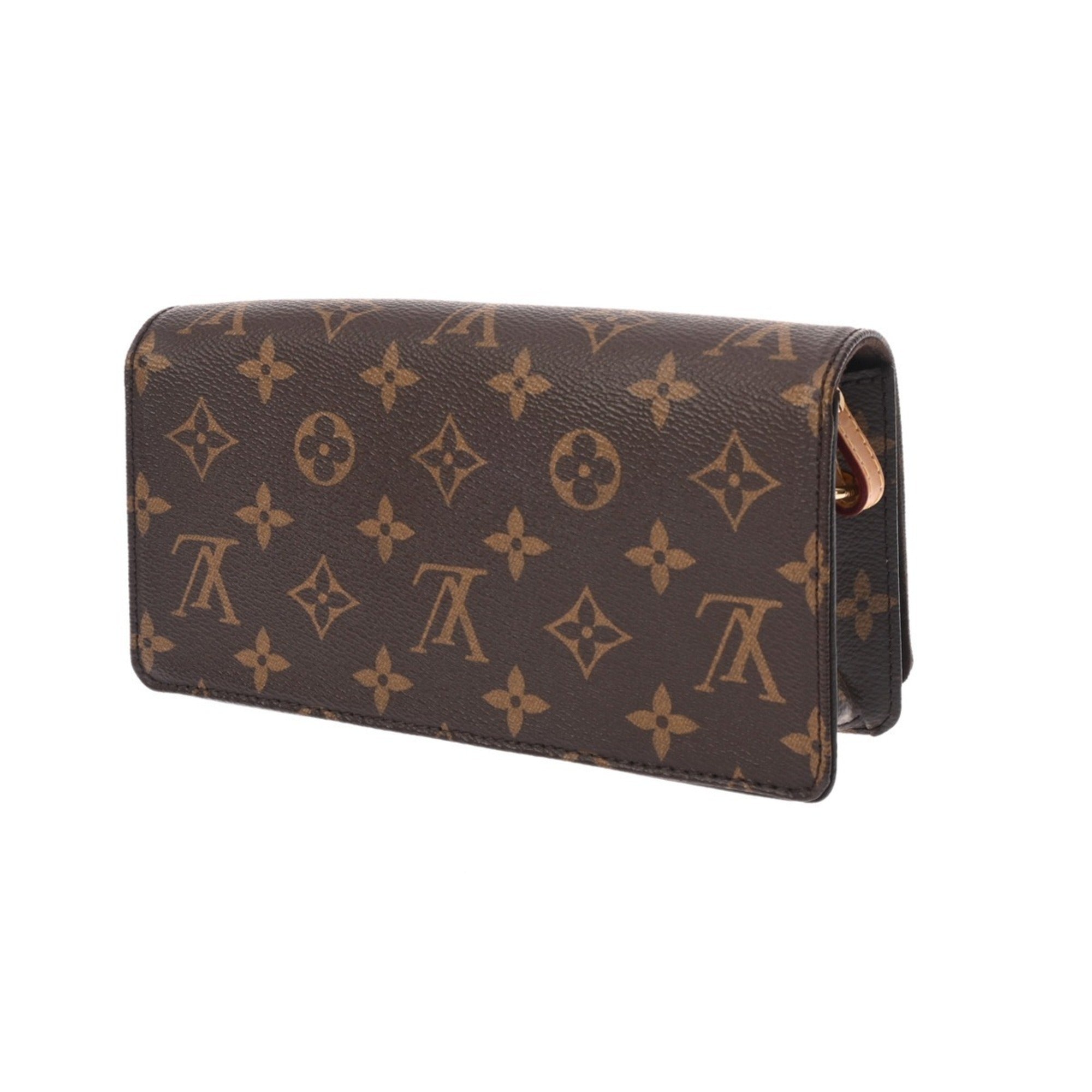 Louis Vuitton Brown Monogram Canvas Chain/Shoulder Wallet (Pre-Owned)