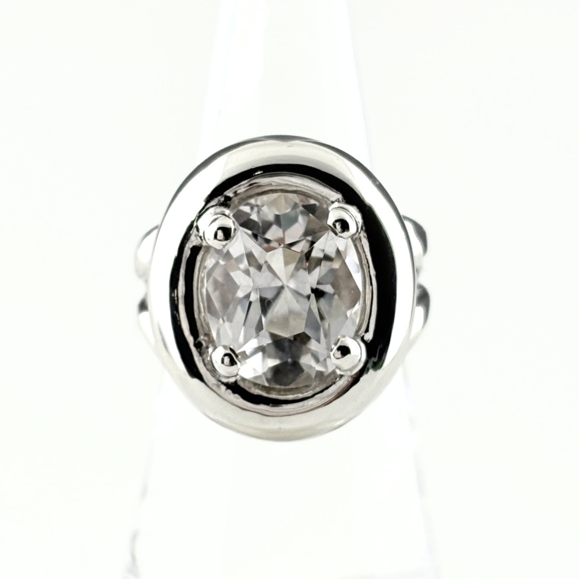 Hermes Silver Pink Gold Silver Band Ring (Pre-Owned)