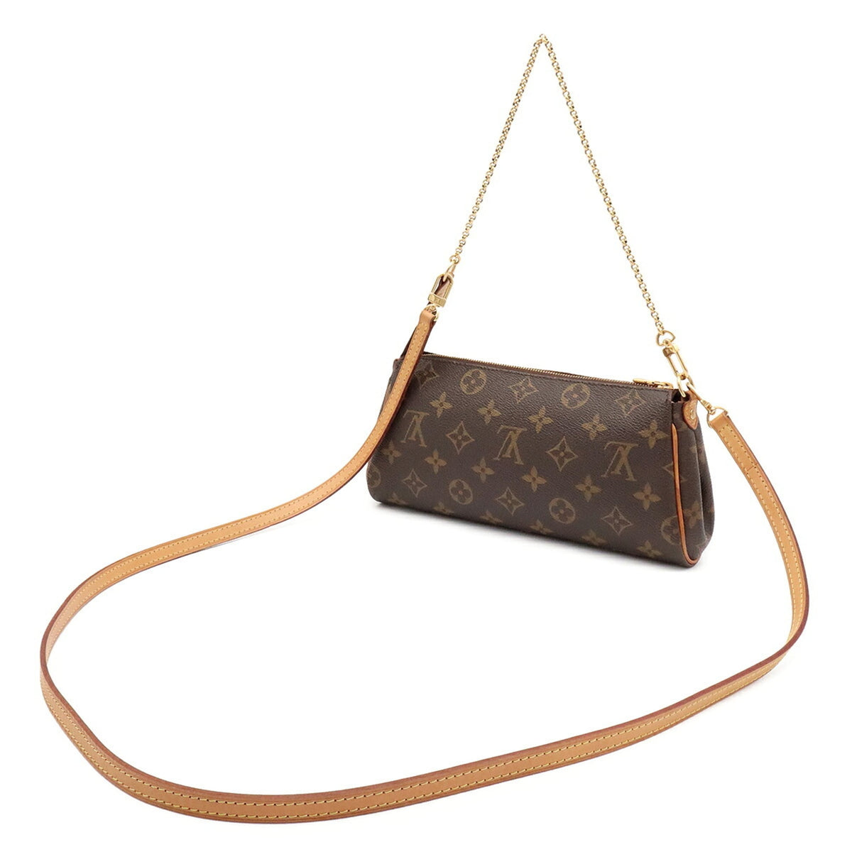 Louis Vuitton Brown Monogram Canvas Pvc Coated Canvas Handbag Pouch Shoulder Bag (Pre-Owned)