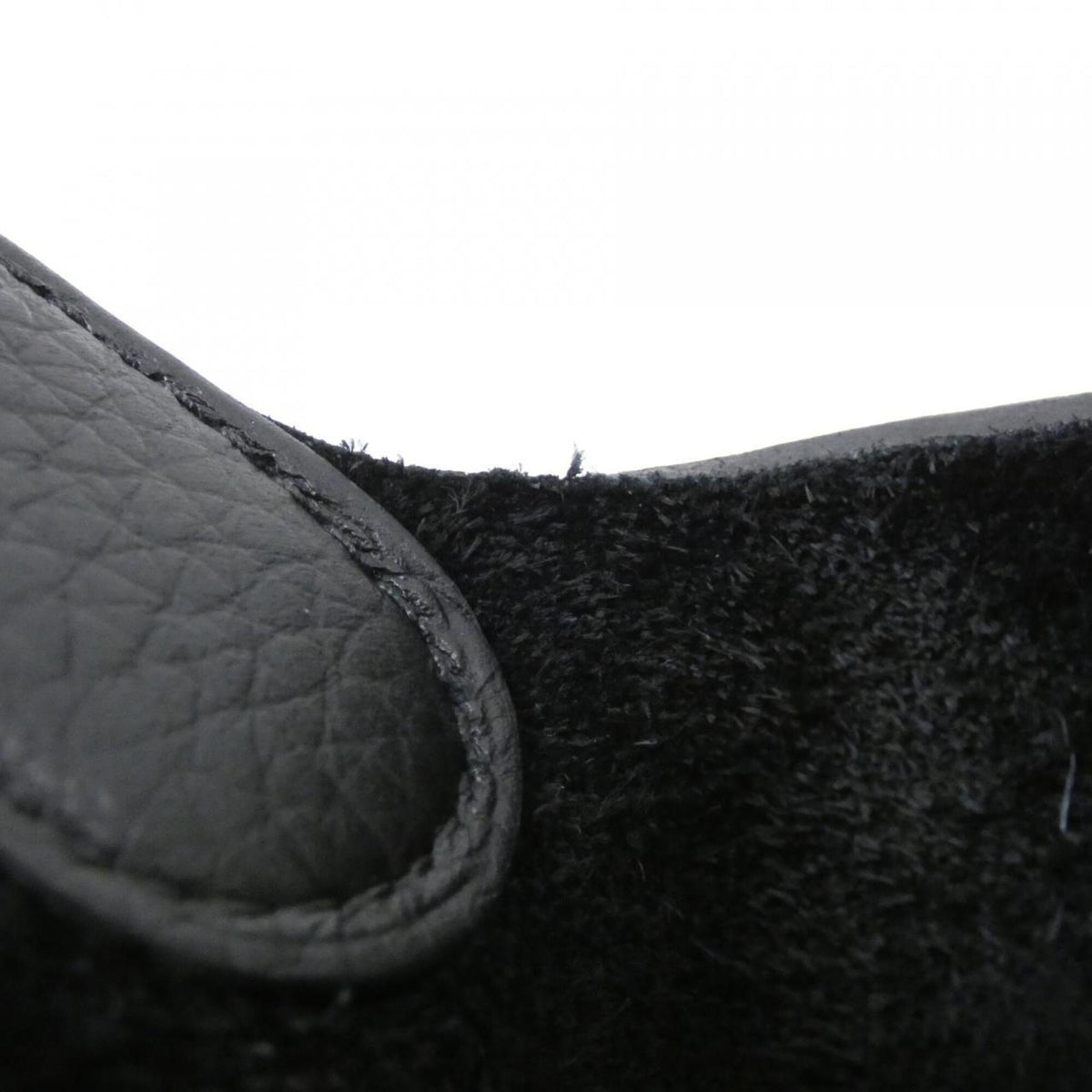 Hermes Black Taurillon Clemence Leather Handbag (Pre-Owned)