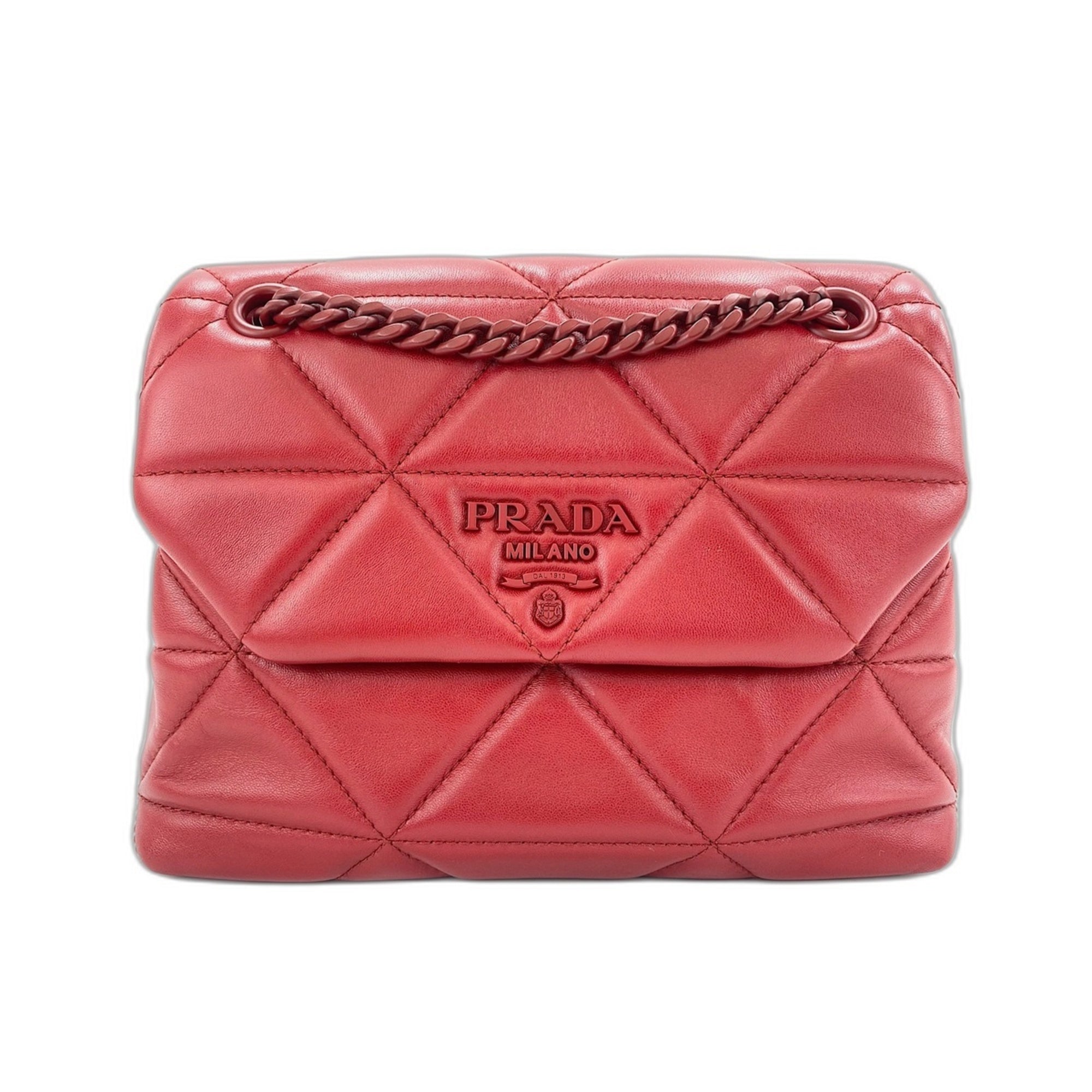 Prada Red Color Shoulder Bag (Pre-Owned)