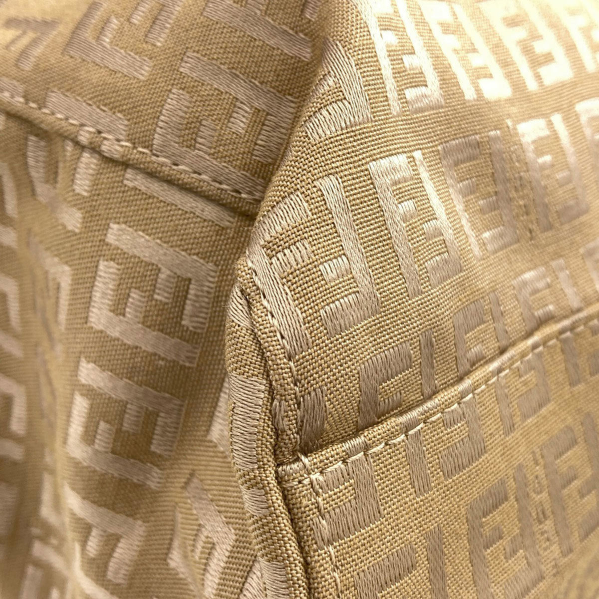 Fendi Brown Canvas Handbag (Pre-Owned)