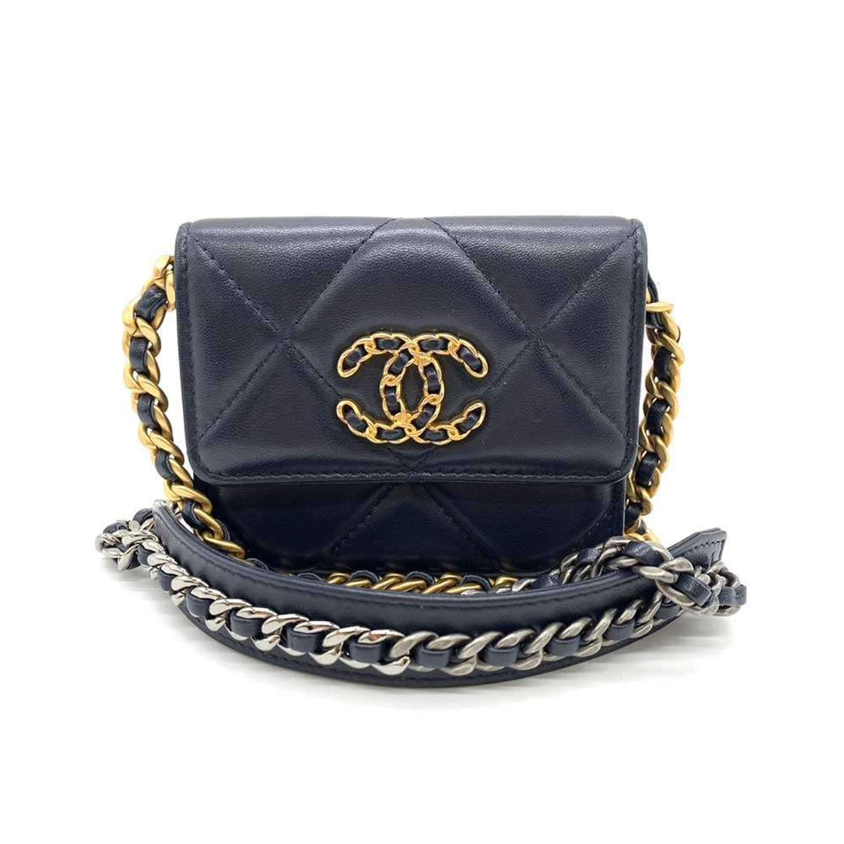Chanel Navy Shoulder Bag (Pre-Owned)