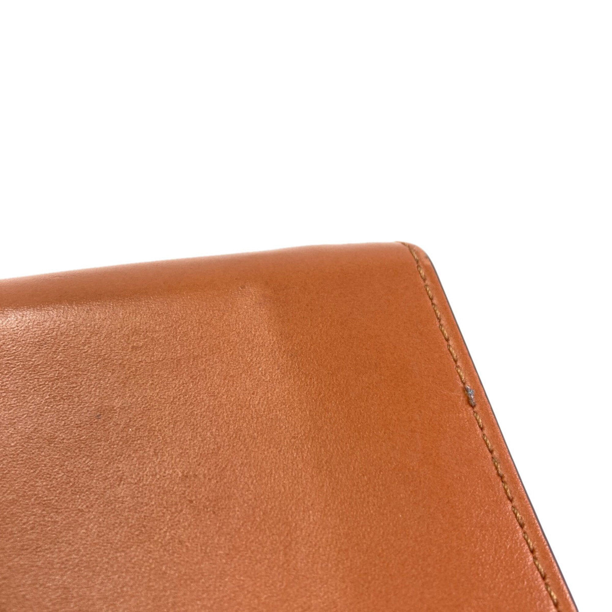 Fendi Brown Leather Wallet (Tri-Fold) (Pre-Owned)