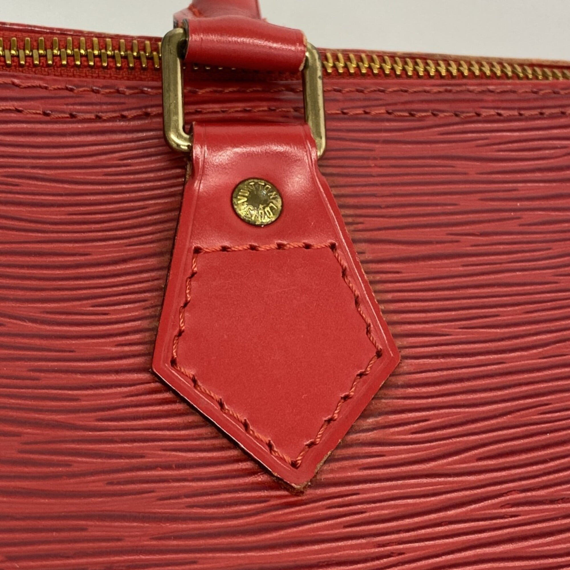 Louis Vuitton Castilian Red Handbag (Pre-Owned)
