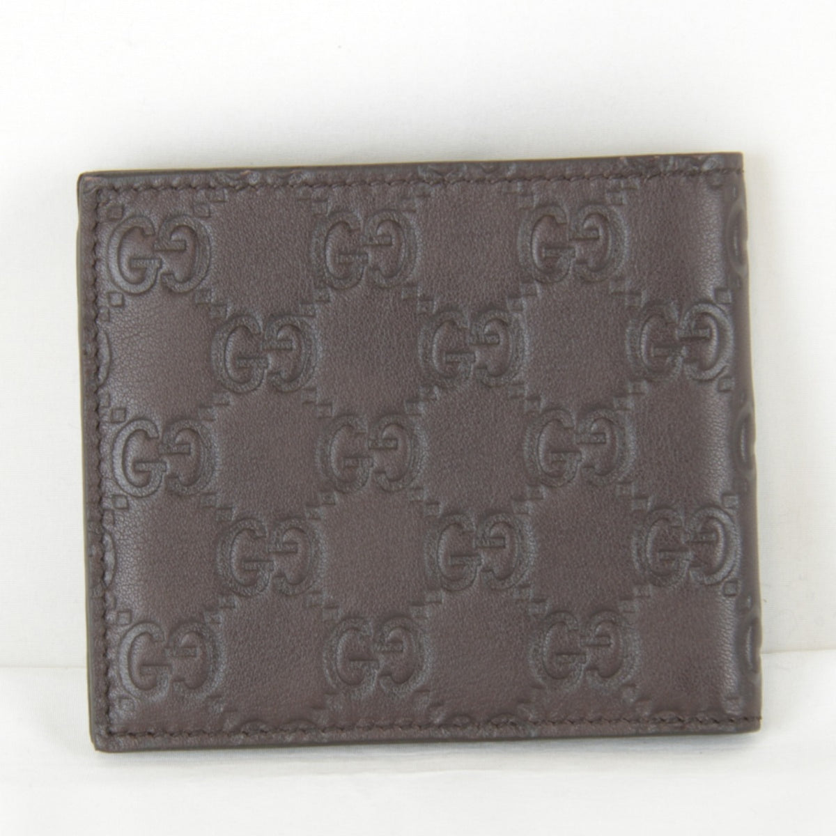Gucci Brown Leather Long Bill Wallet (Bi-Fold) (Pre-Owned)