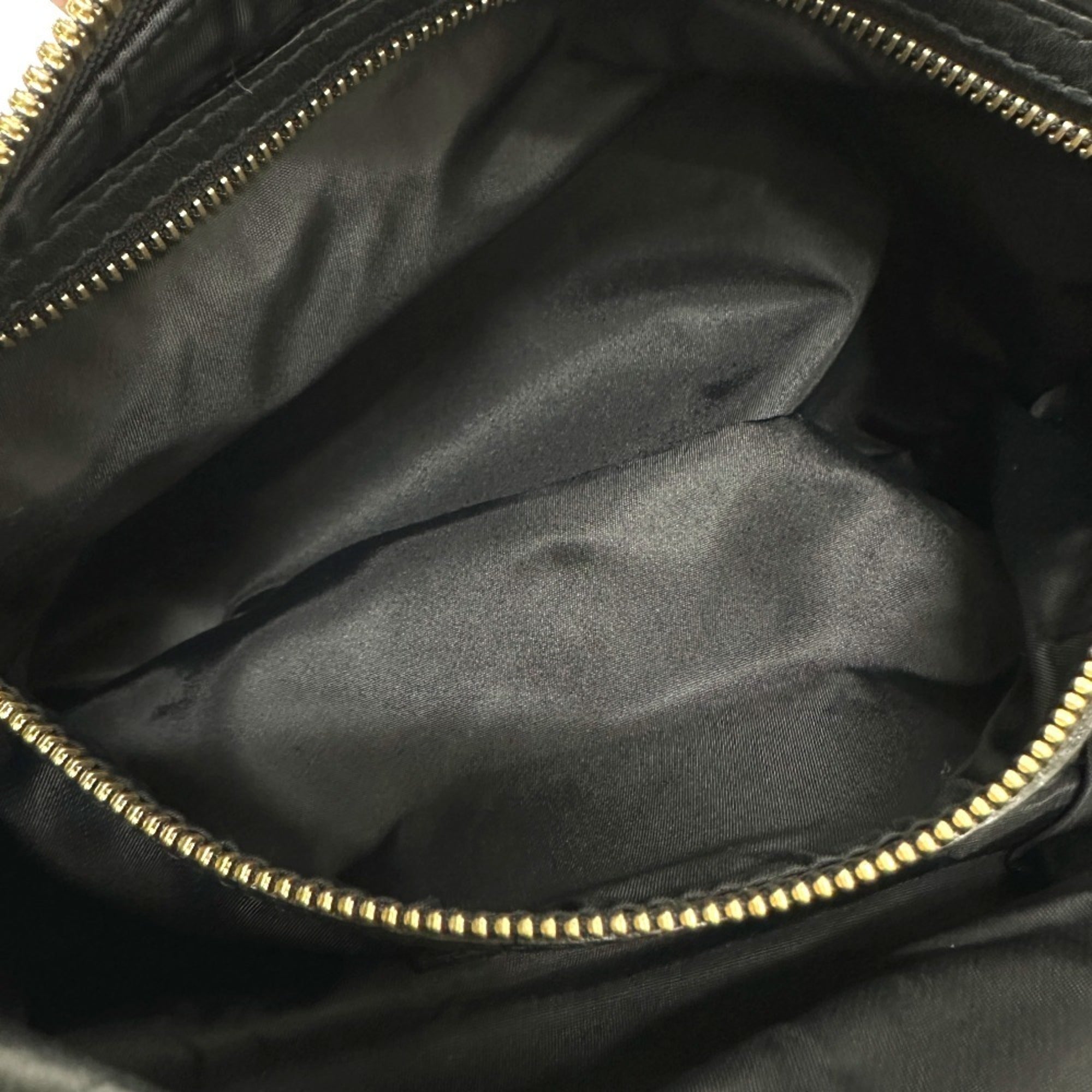 Hunting World Black Leather Nylon Fanny Pack Sling Bag (Pre-Owned)