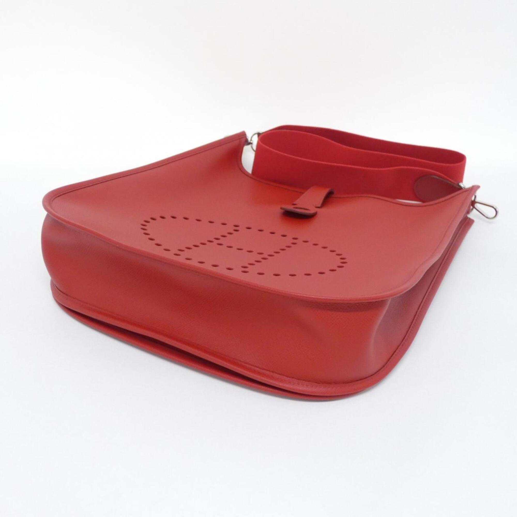 Hermes Red Color Epsom Leather Shoulder Bag (Pre-Owned)