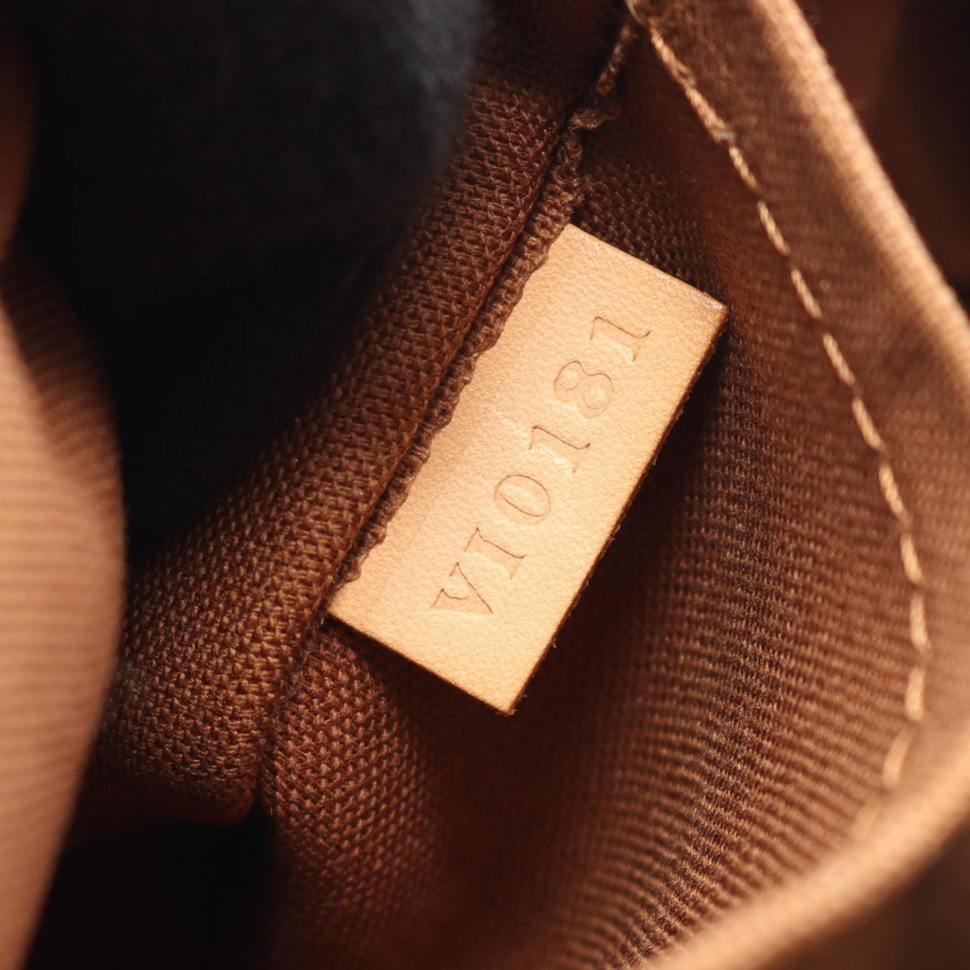 Louis Vuitton Brown Coated Canvas Leather Handbag (Pre-Owned)