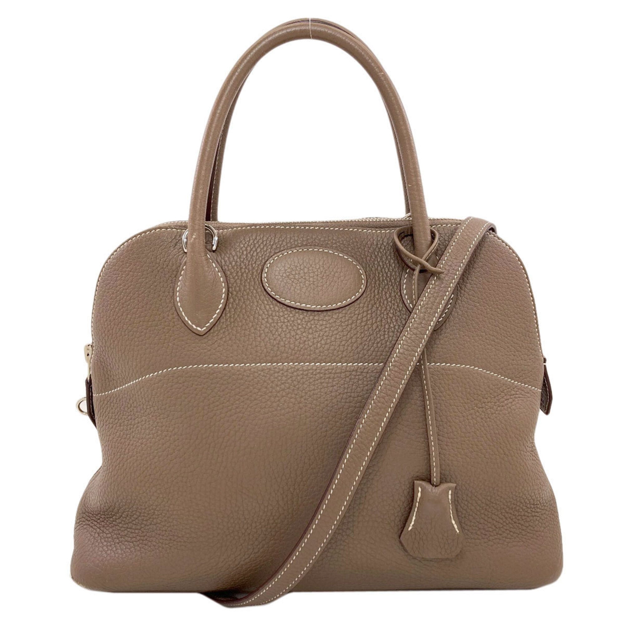 Hermes Bolide Etoupe Gray Handbag (Pre-Owned)