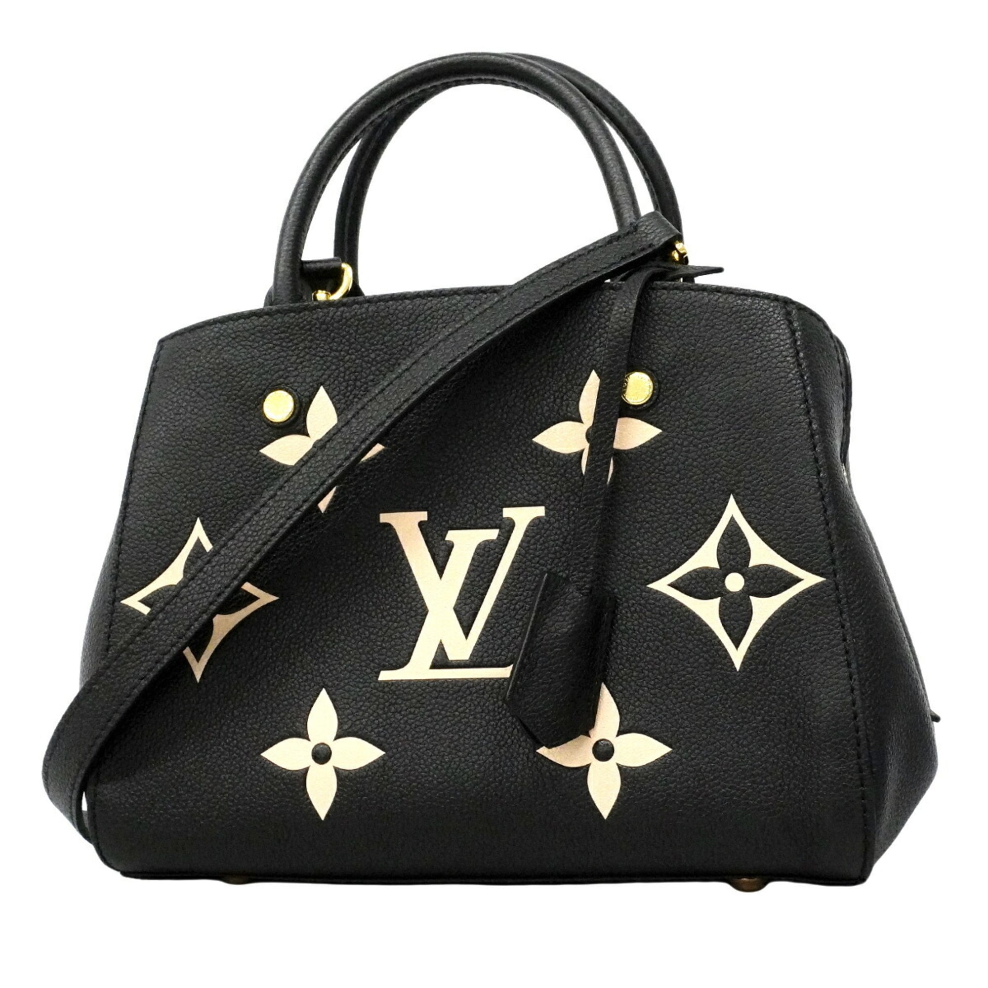Louis Vuitton Beige Noir Handbag (Pre-Owned)