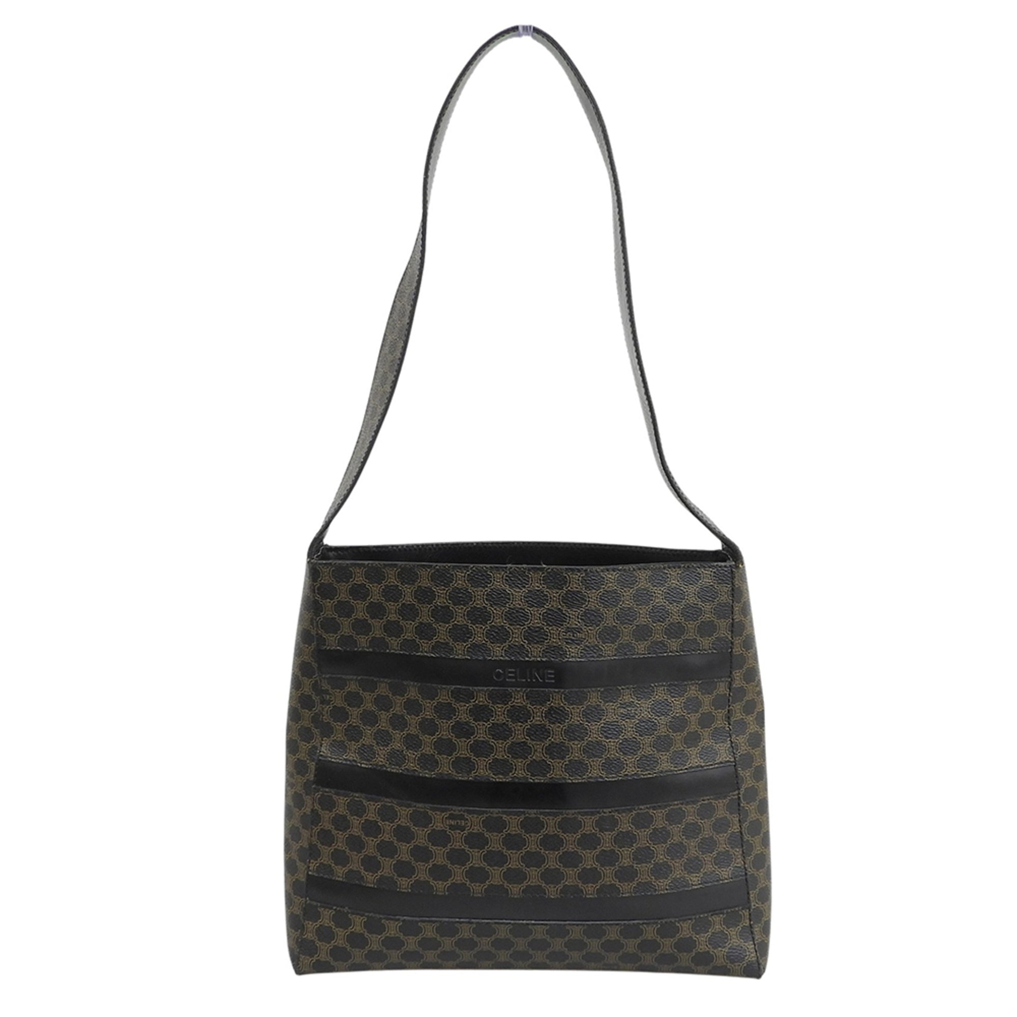 Celine Brown Pvc Shoulder Bag (Pre-Owned)