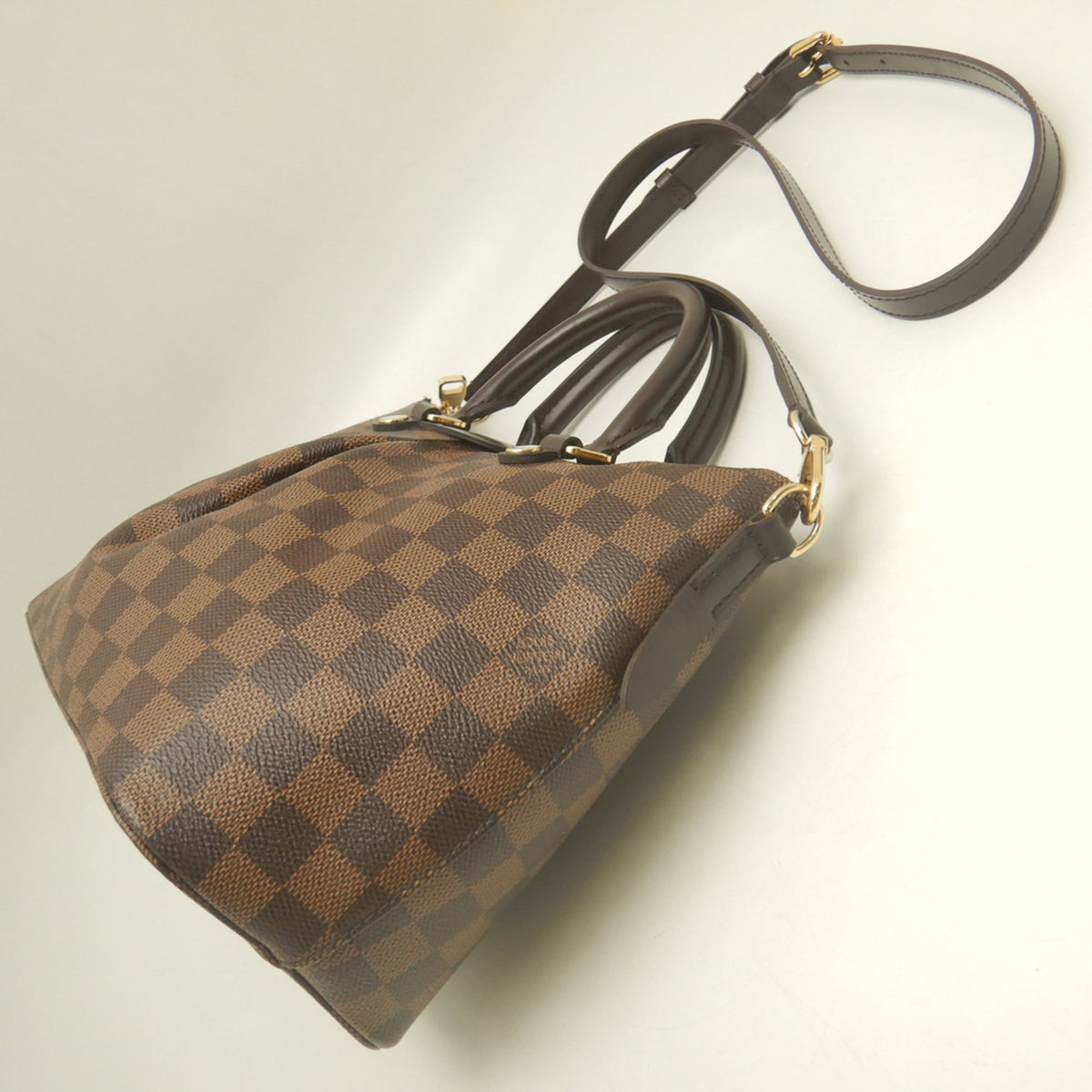 Louis Vuitton Ebene Damier Canvas Handbag (Pre-Owned)