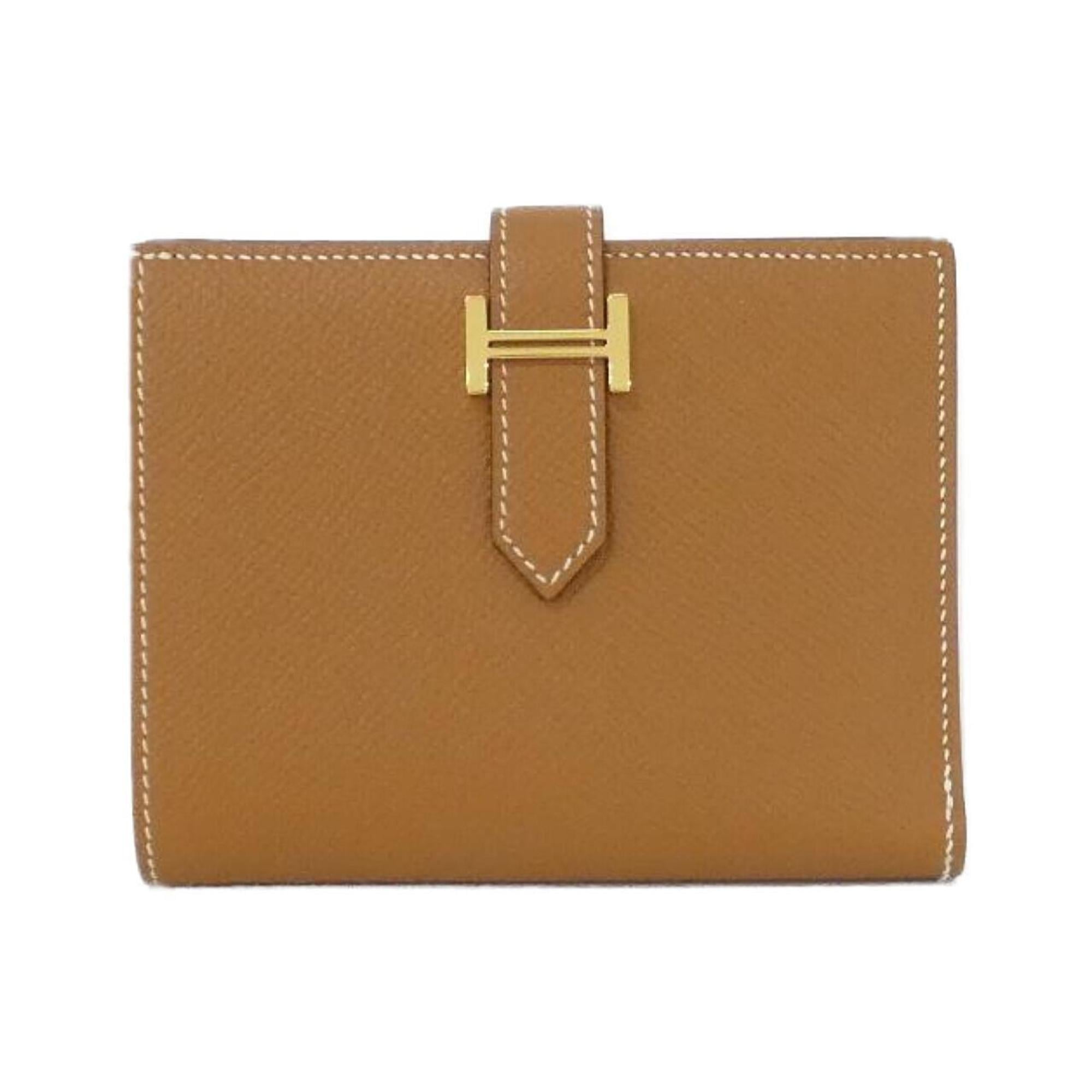 Hermes Brown Epsom Leather Coin Purse/Coin Case (Pre-Owned)