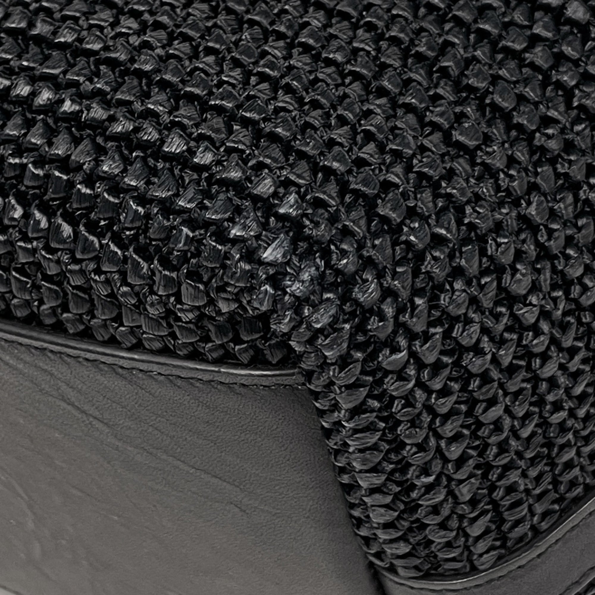 Saint Laurent Black Fabric Leather Tote Bag (Pre-Owned)