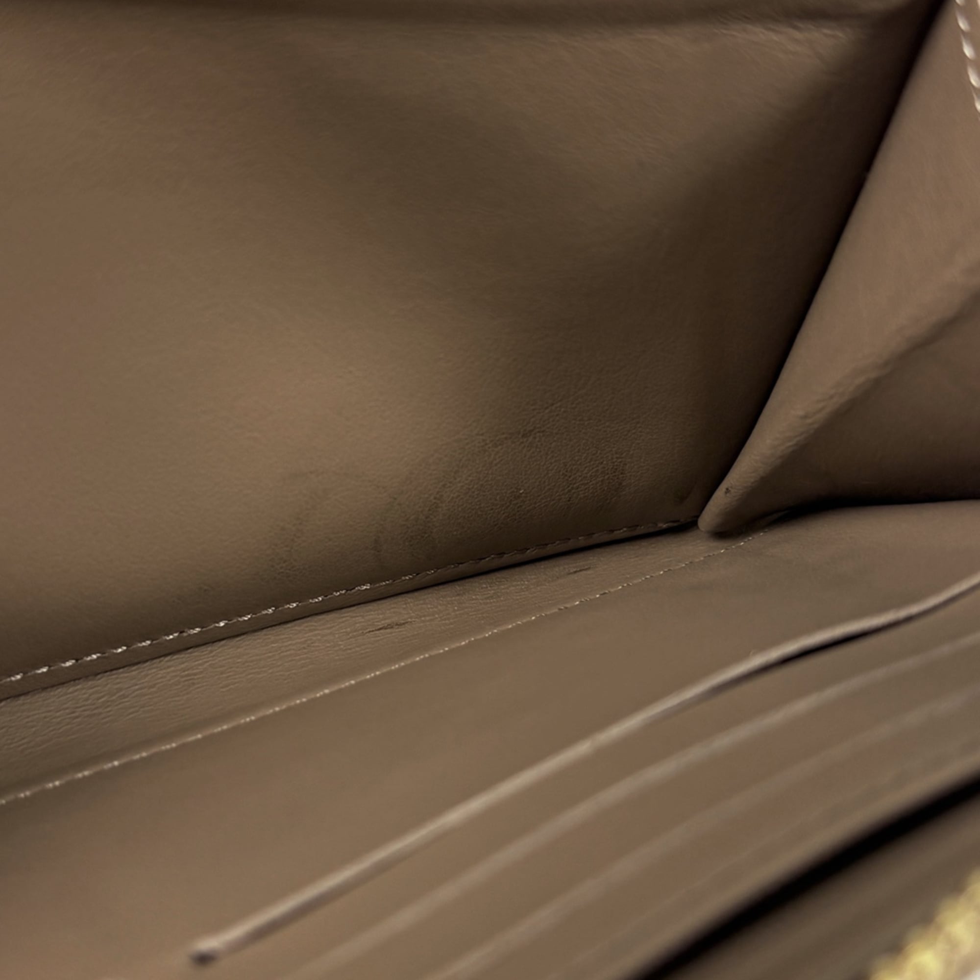 Louis Vuitton Monogram Taupe Leather Long Wallet (Bi-Fold) (Pre-Owned)