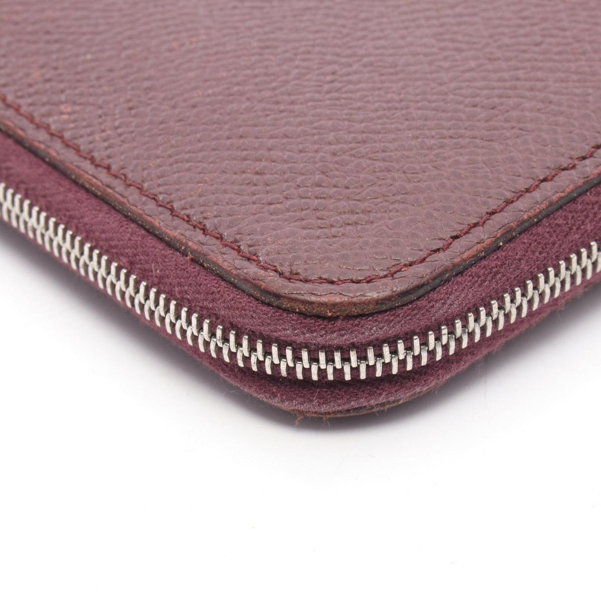 Hermes Bordeaux Epsom Leather Long Wallet (Bi-Fold) (Pre-Owned)