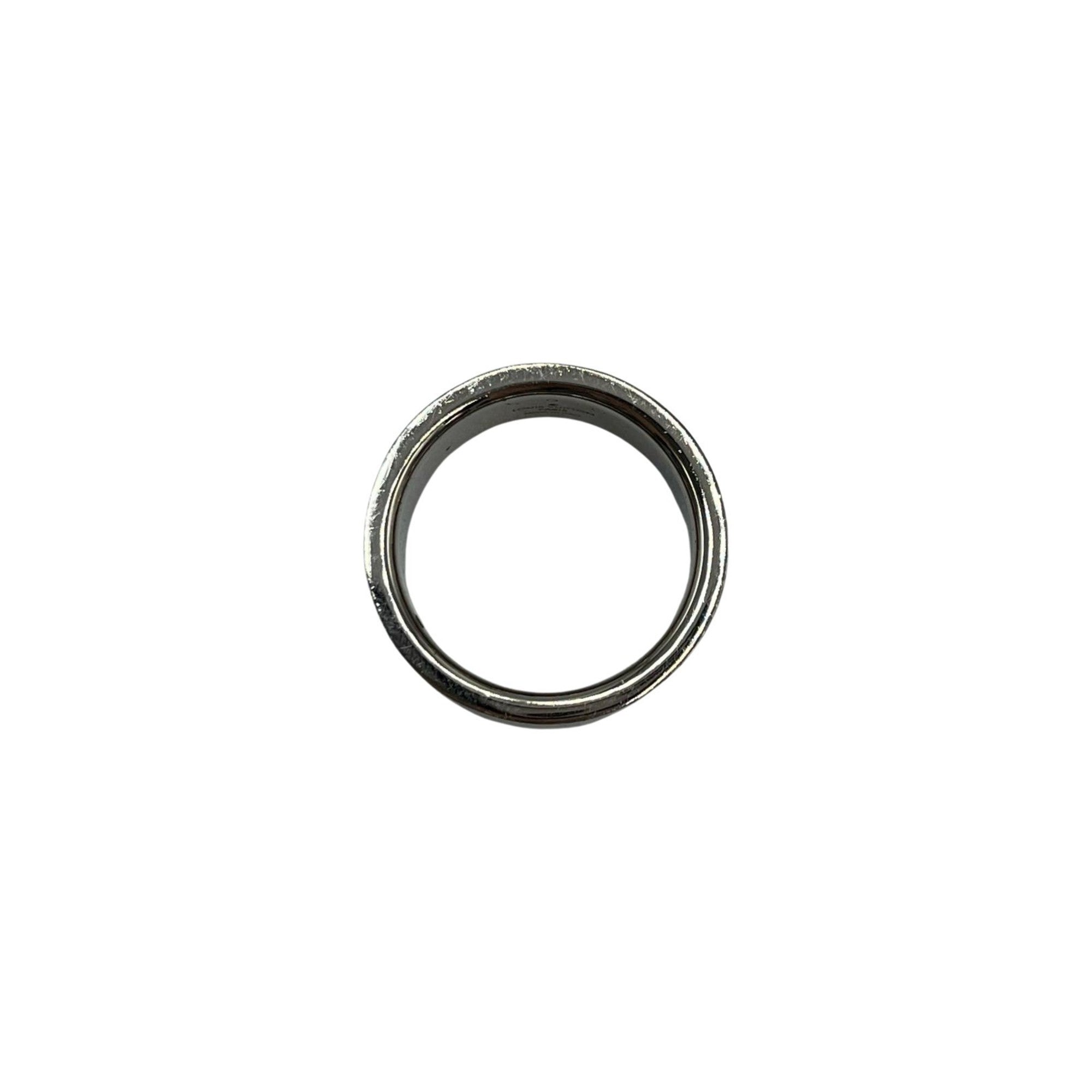 Louis Vuitton Silver Band Ring (Pre-Owned)