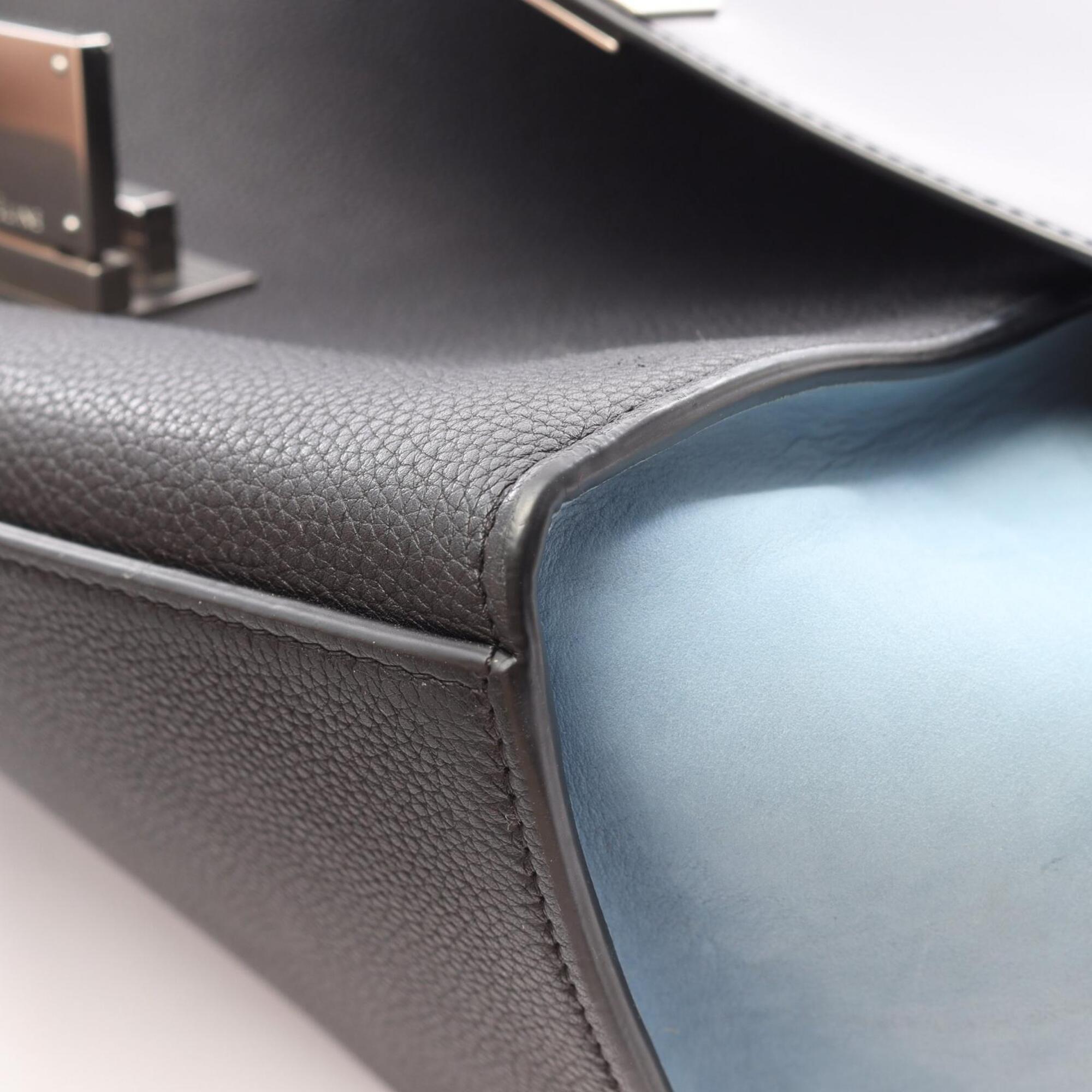Celine Black Blue Leather Handbag (Pre-Owned)