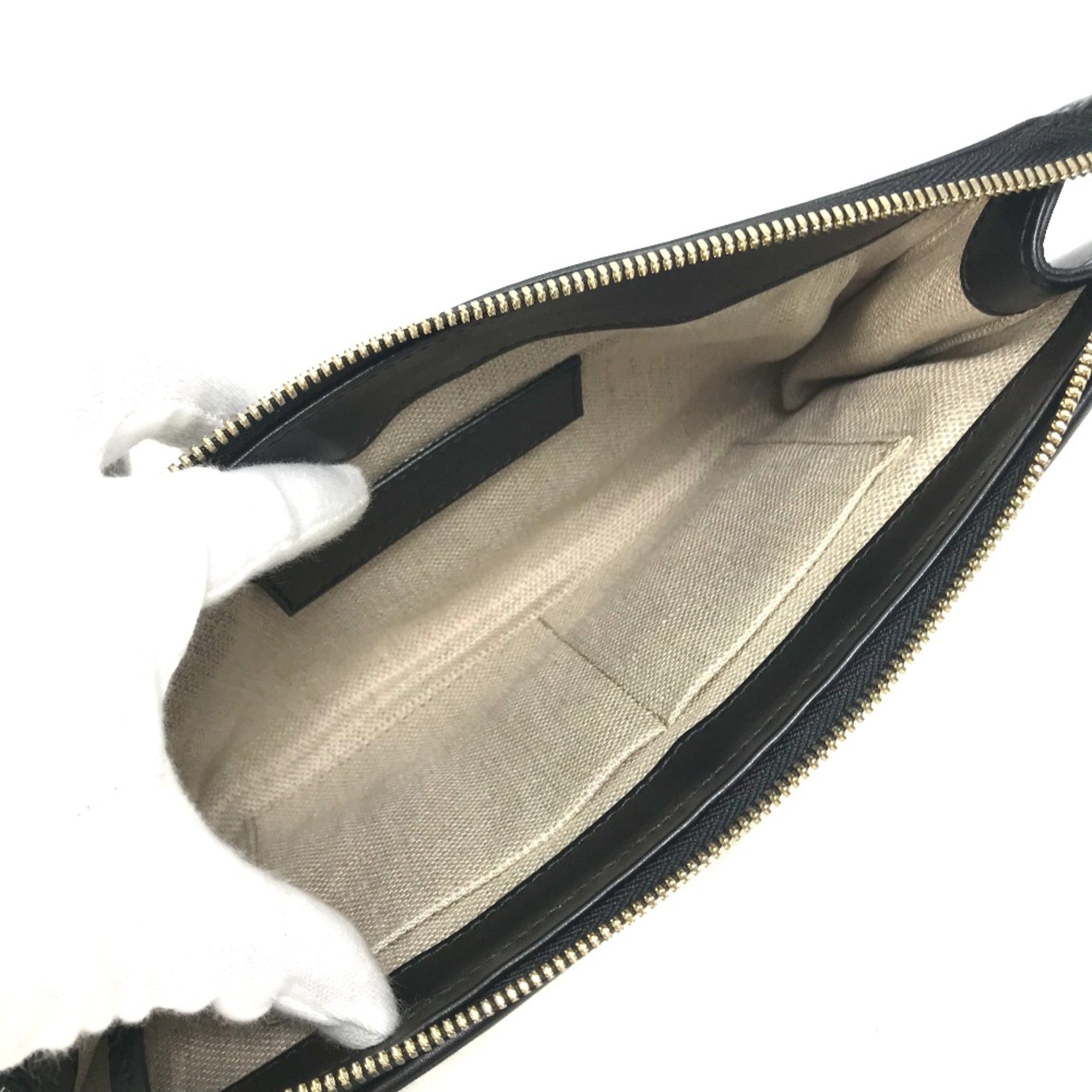 Balenciaga Black Leather Clutch Bag (Pre-Owned)