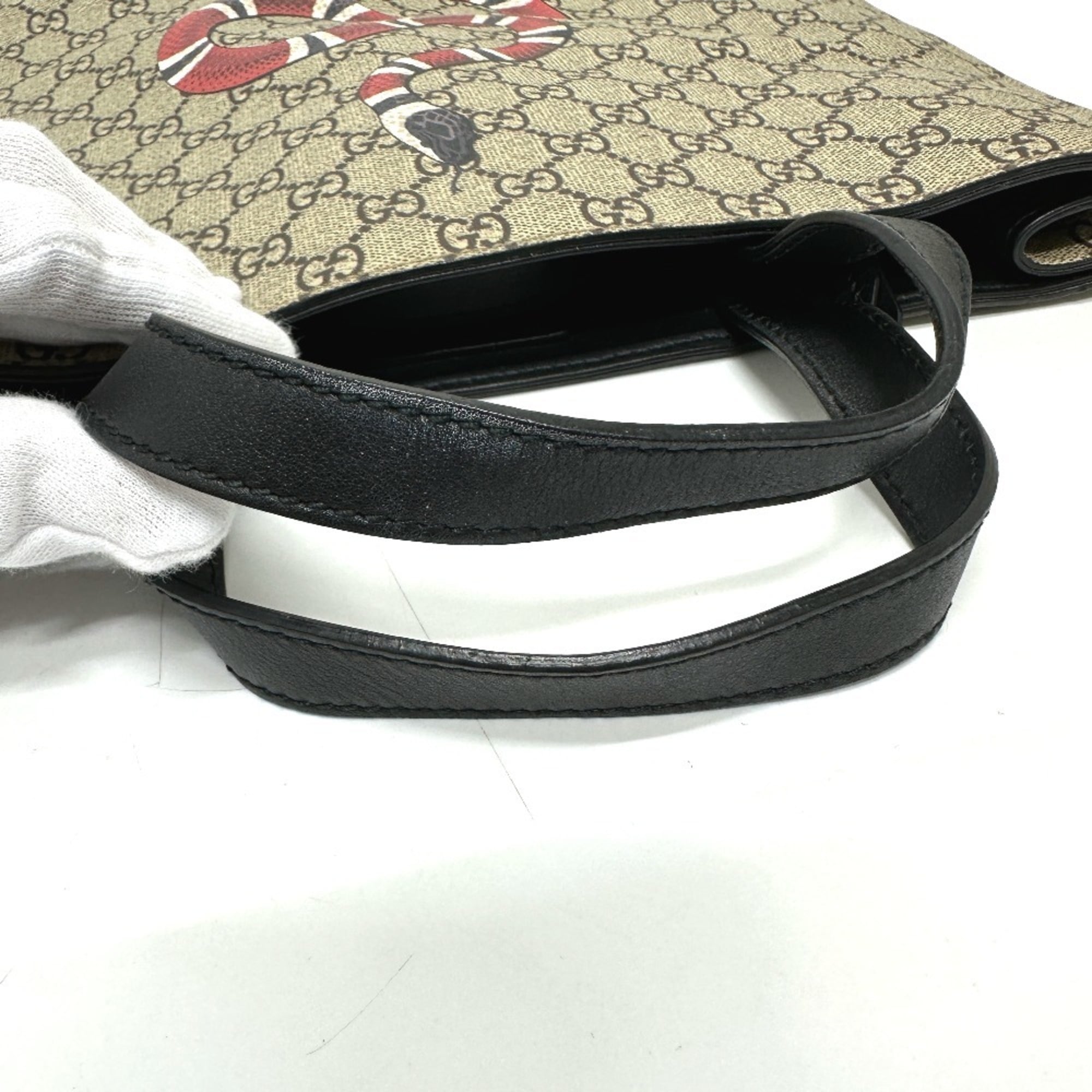 Gucci Beige Gg Supreme Handbag Shoulder Bag (Pre-Owned)